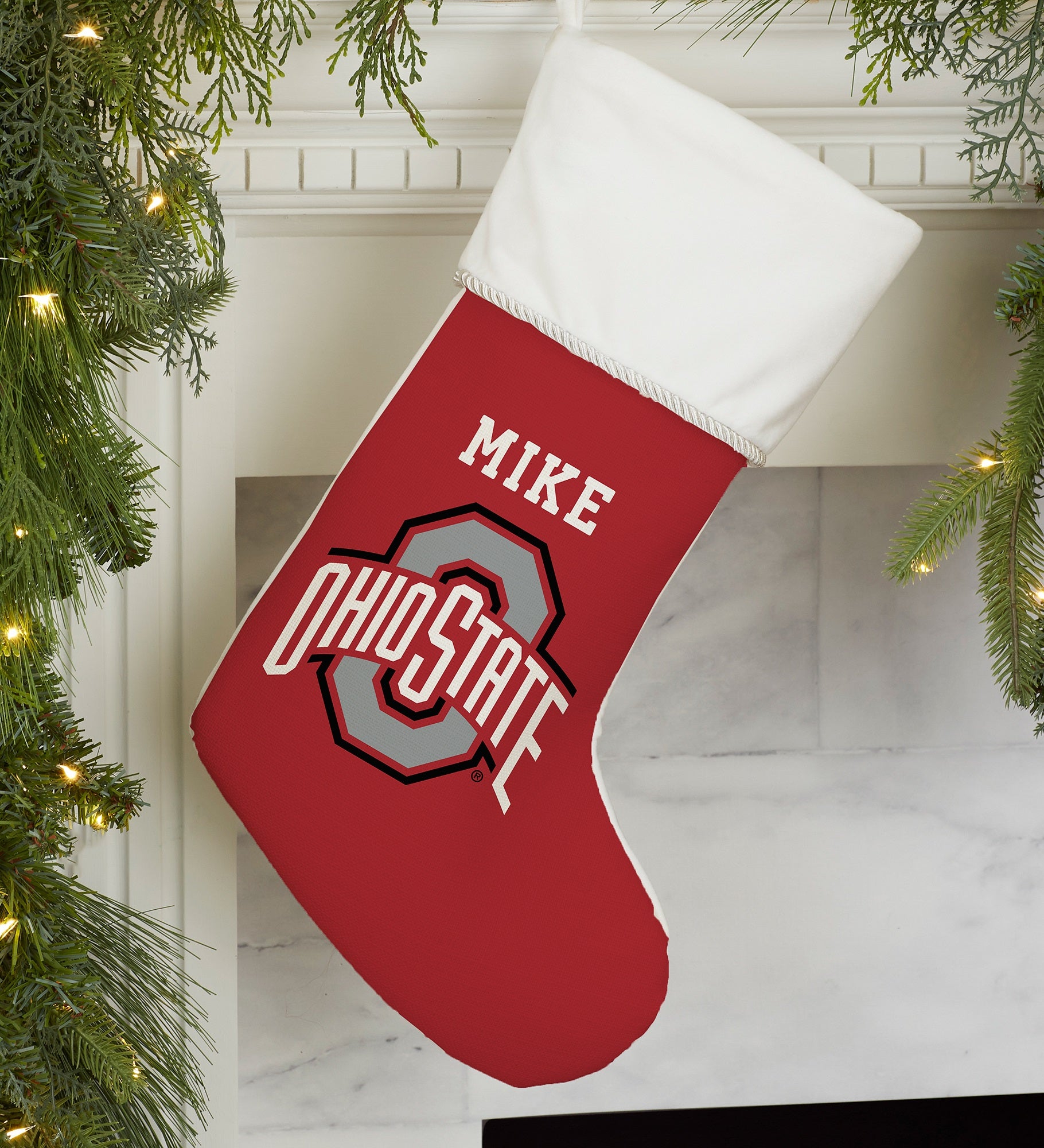 NCAA Ohio State Buckeyes Personalized Christmas Stocking