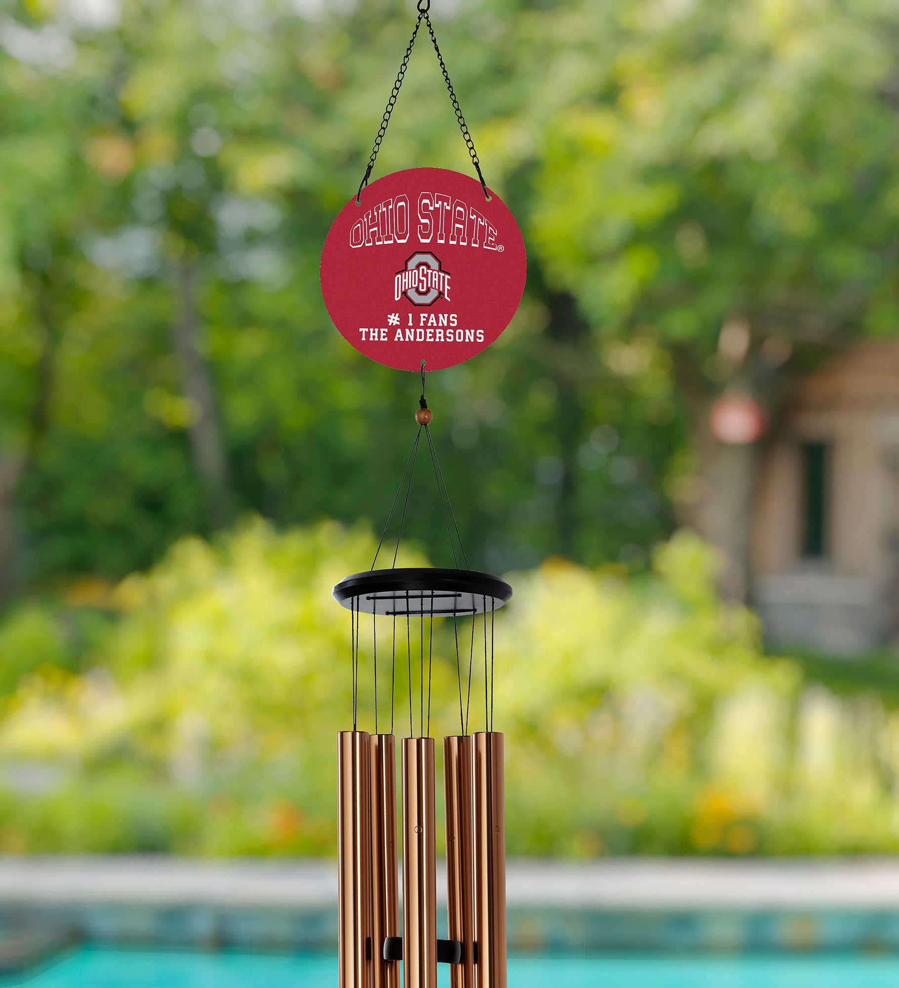 NCAA Ohio State Buckeyes Personalized Wind Chimes