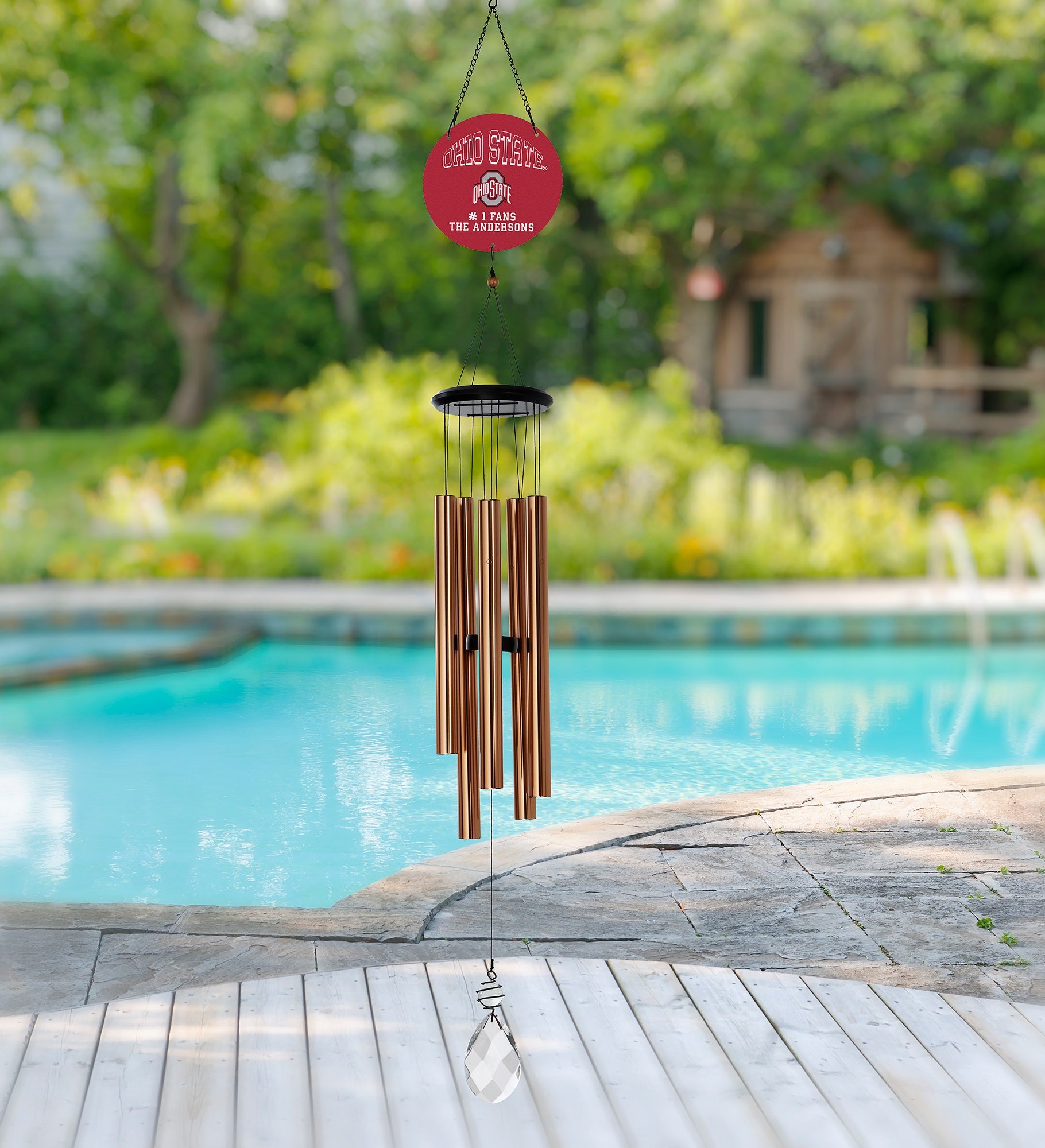 NCAA Ohio State Buckeyes Personalized Wind Chimes
