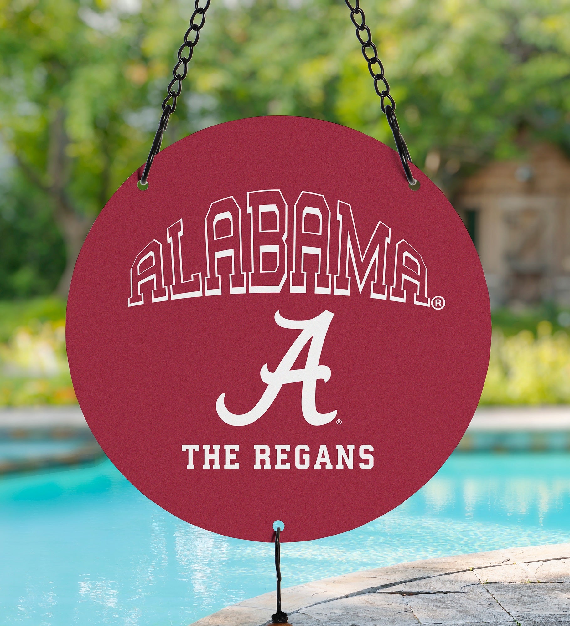 NCAA Alabama Crimson Tide Personalized Wind Chimes