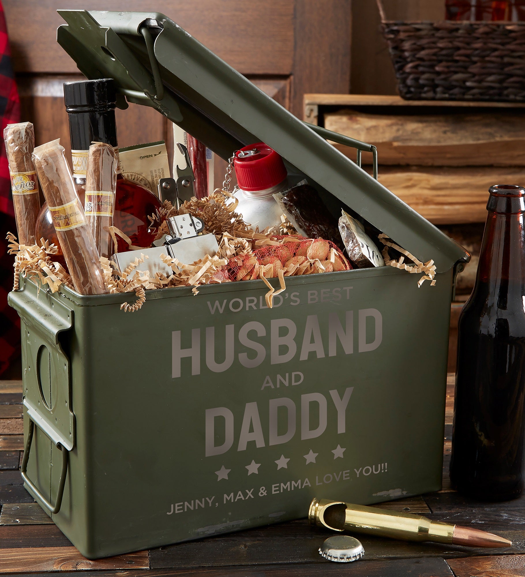 World's Best Man Personalized Ammo Box