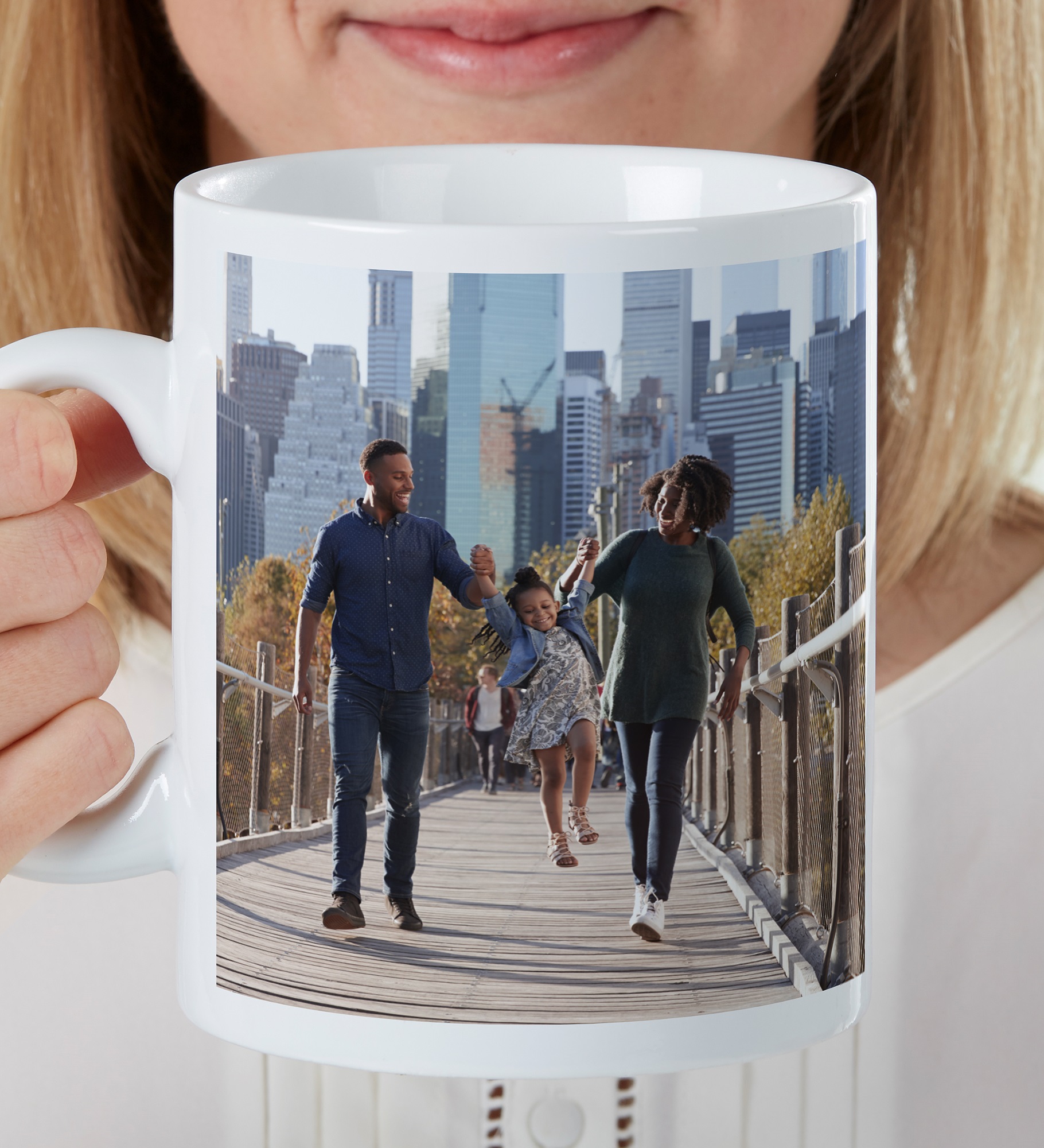Family Photo Personalized 30 oz. Oversized Coffee Mug