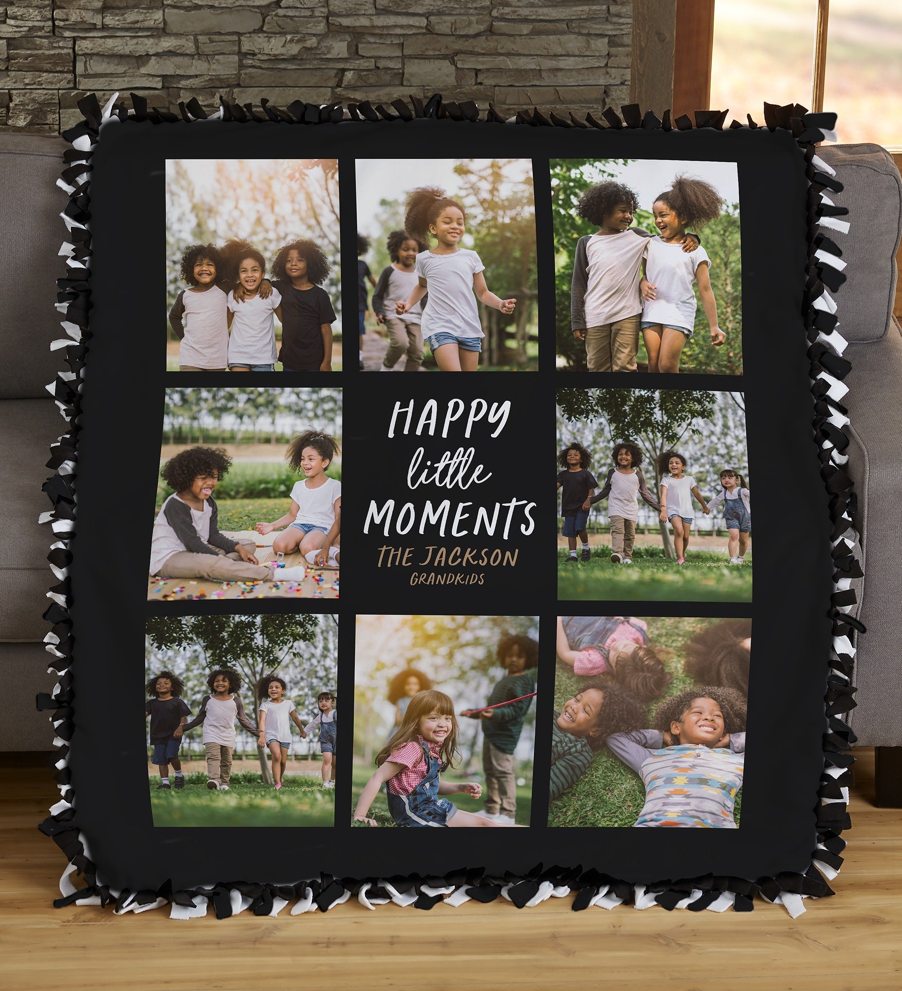 Happy Little Moments Personalized Photo Blanket