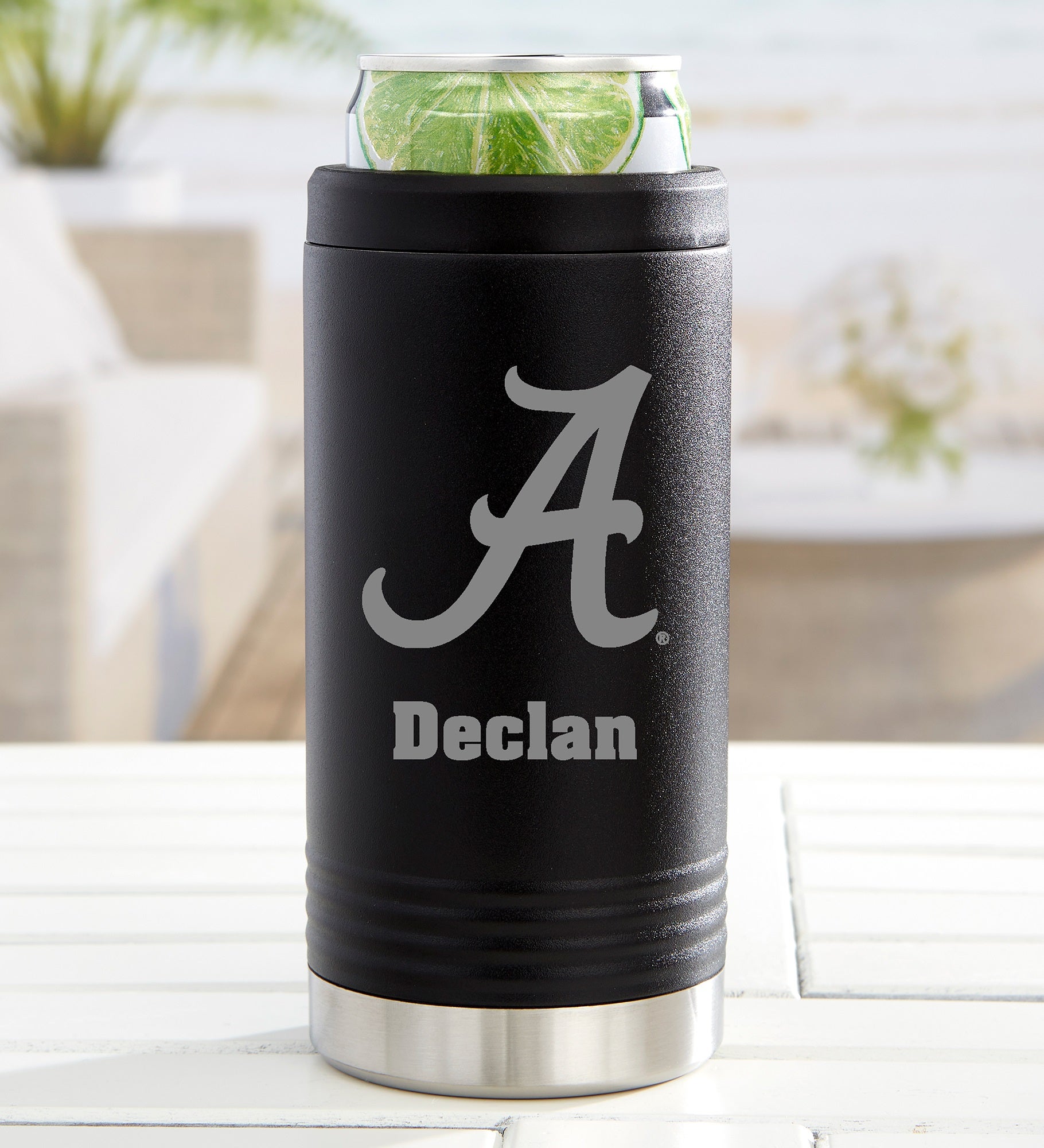 NCAA Alabama Crimson Tide Personalized Insulated Skinny Can Holder