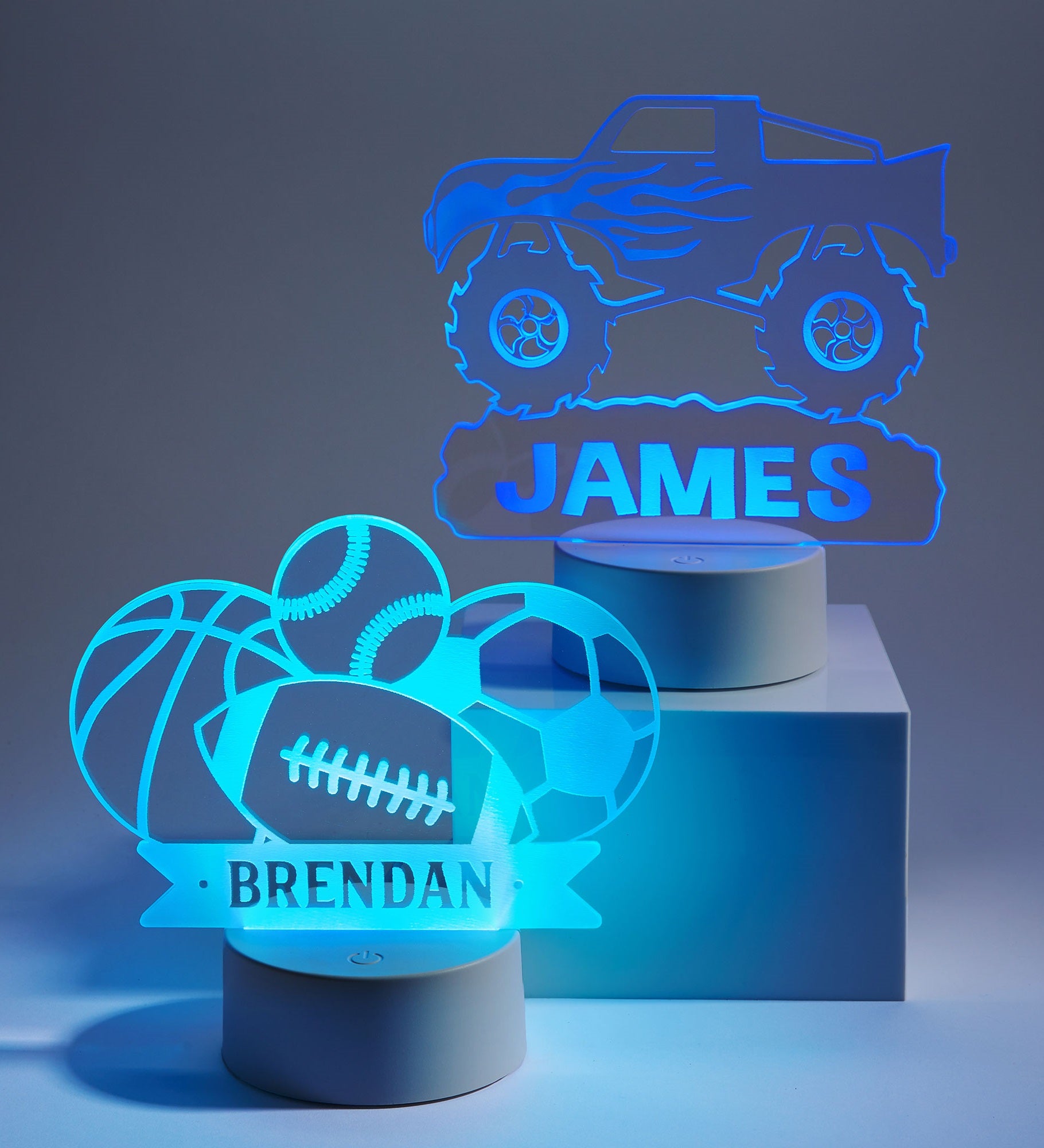 Monster Truck Personalized LED Sign