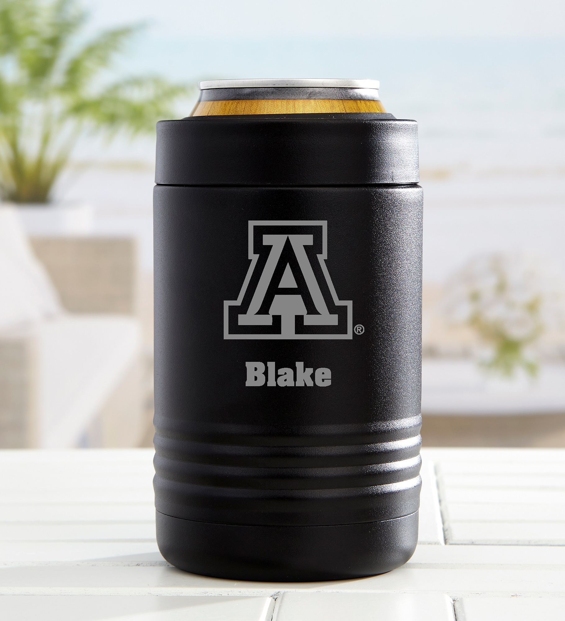 NCAA Arizona Wildcats Personalized Stainless Insulated Can Holder