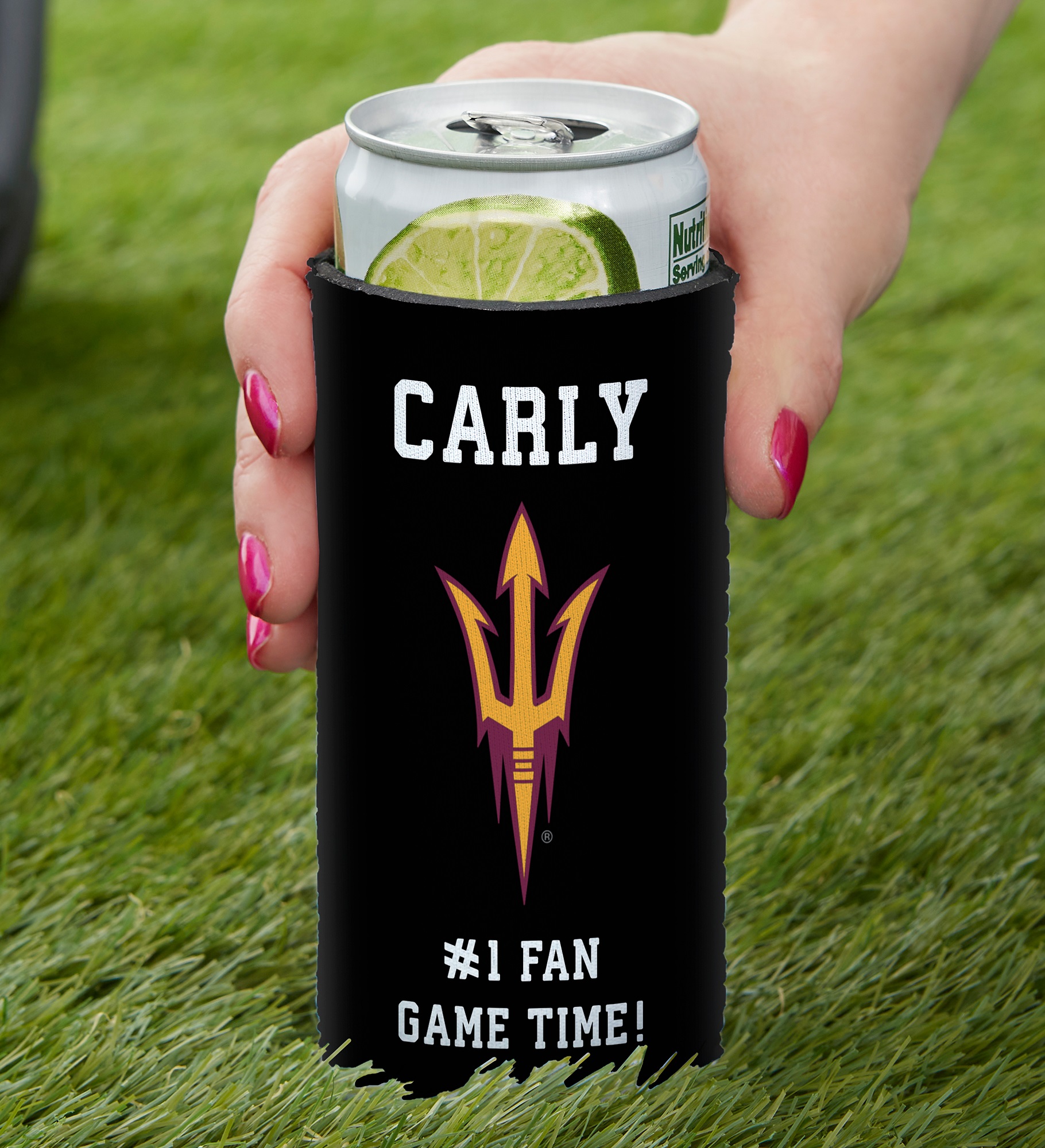NCAA Arizona State Sun Devils Personalized Slim Can Cooler