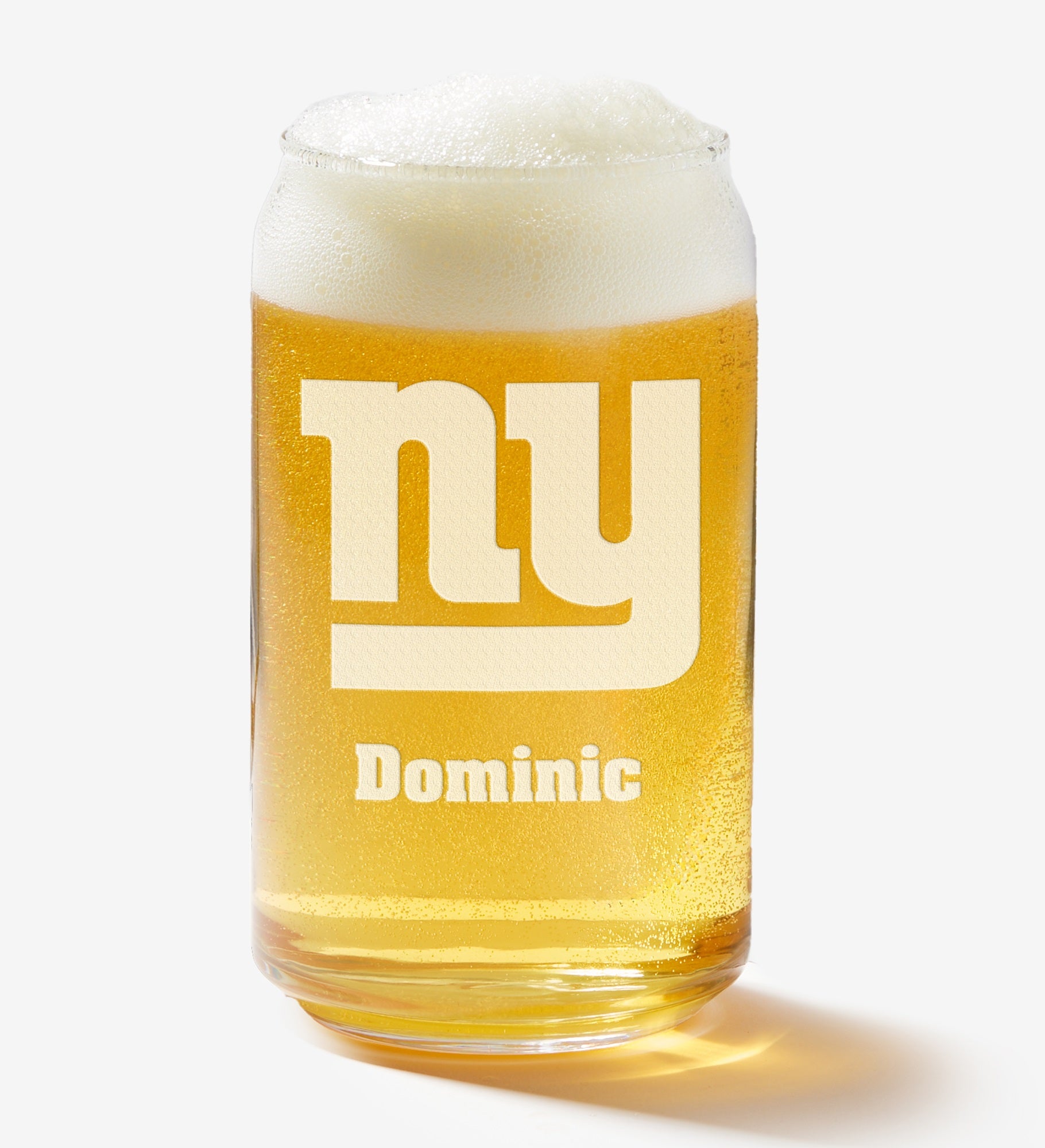 NFL New York Giants Personalized Beer Glass