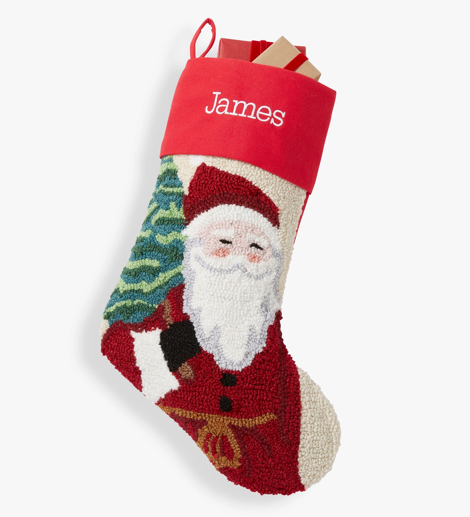 Classic Character Embroidered Hooked Christmas Stockings