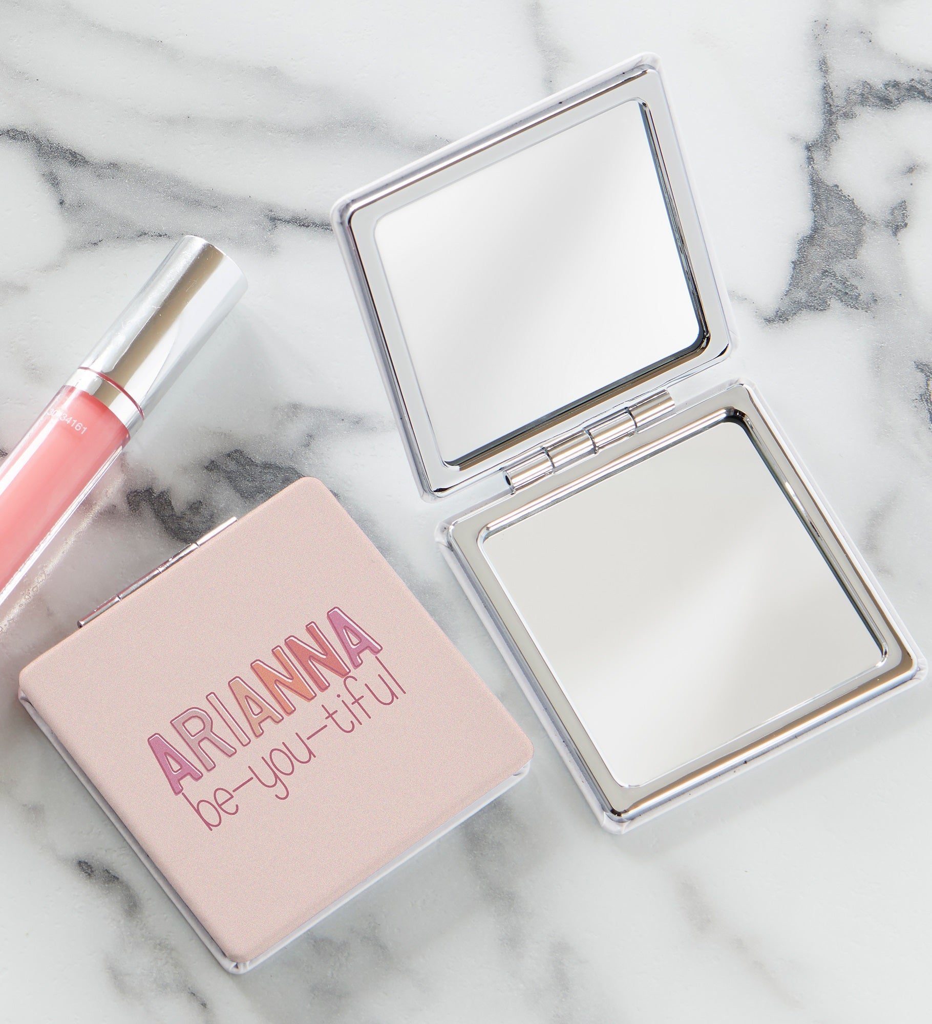 Ombre Name Personalized Compact Mirror