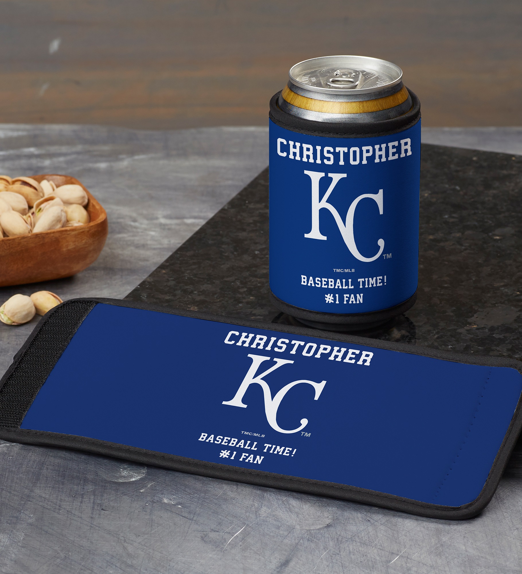 MLB Kansas City Royals Personalized Can & Bottle Wrap