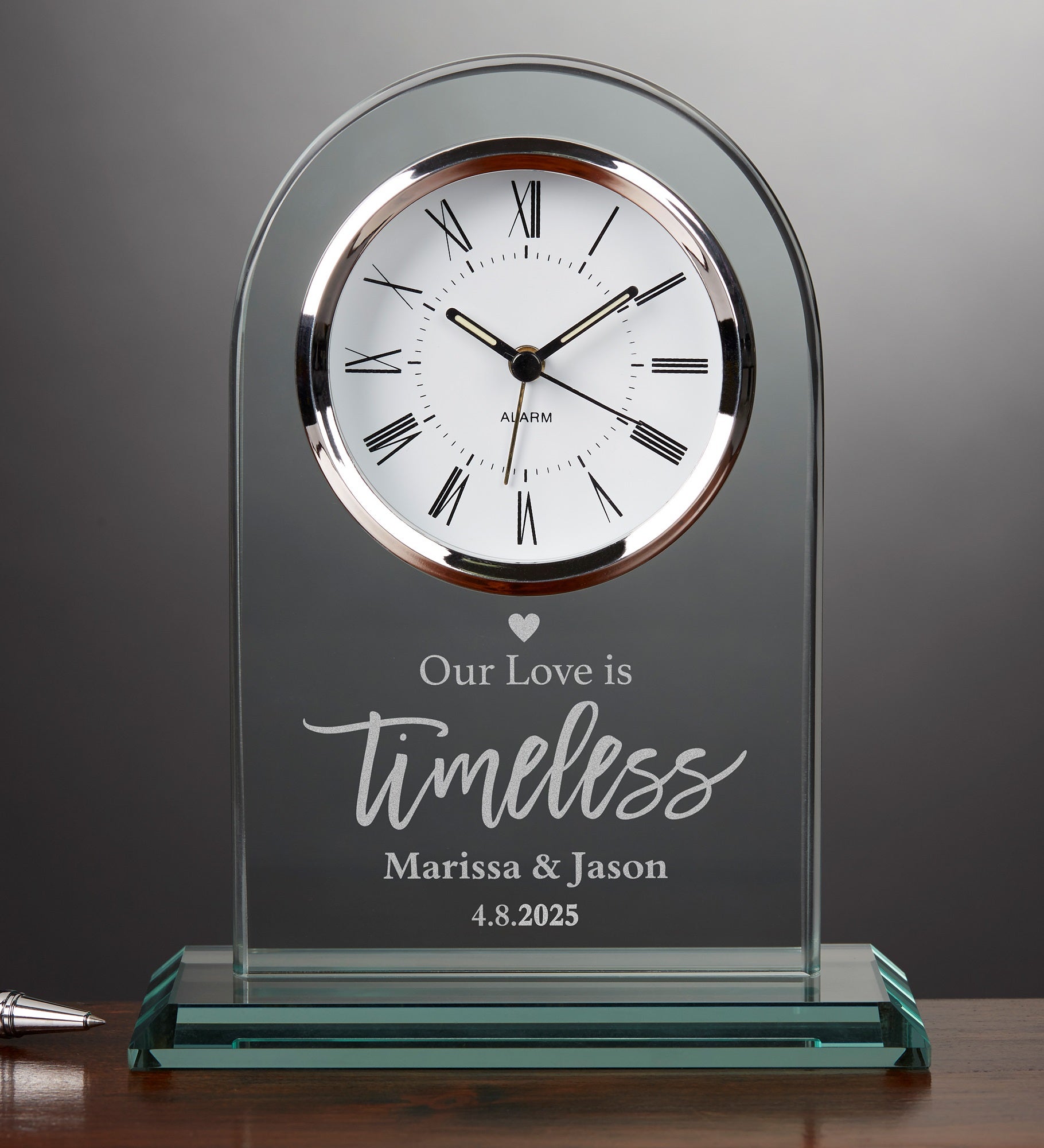 Our Love Is Timeless Personalized Clock