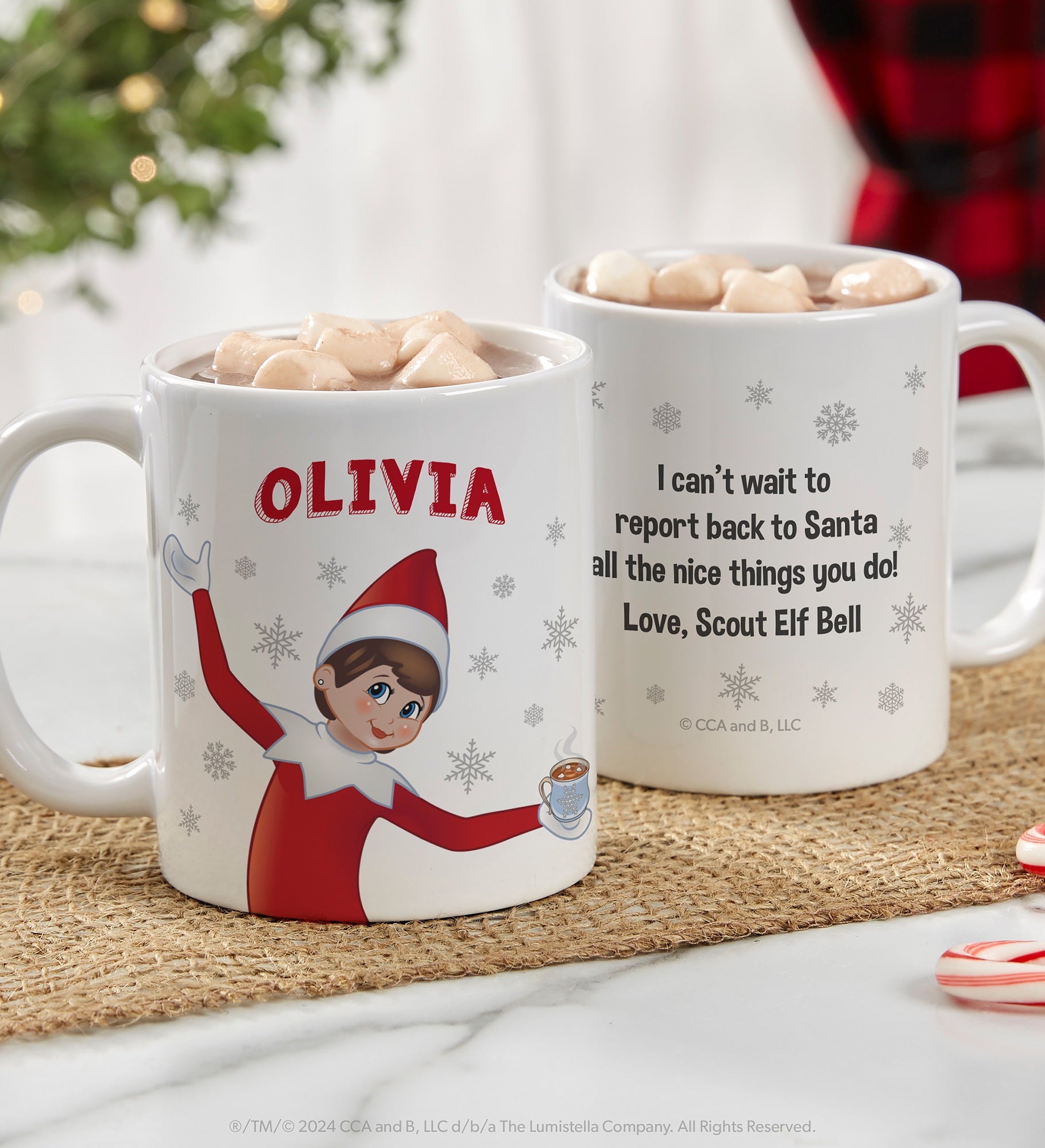 The Elf on the Shelf® Personalized Christmas Mugs