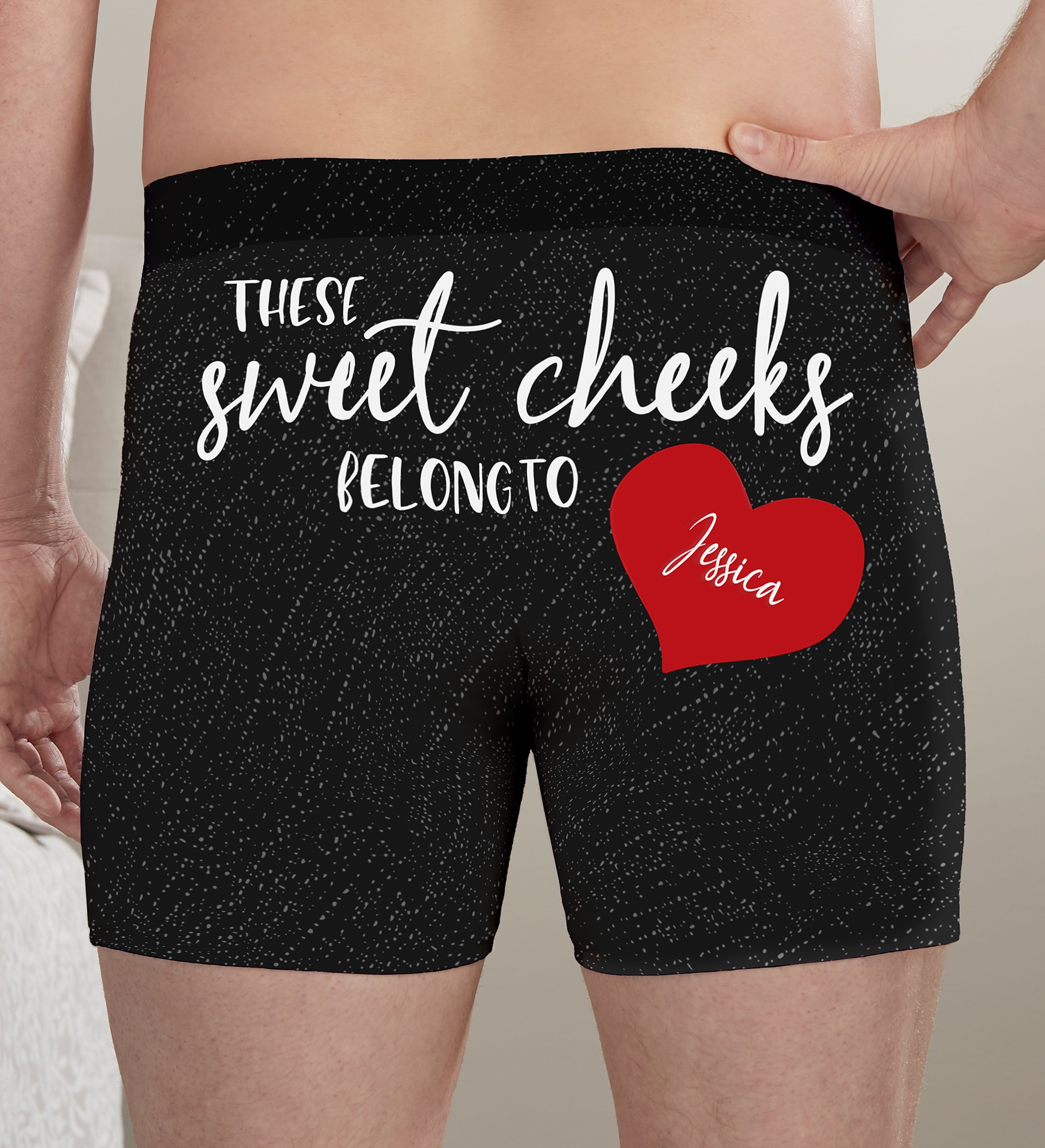 These Sweet Cheeks Belong To Personalized Boxer Shorts