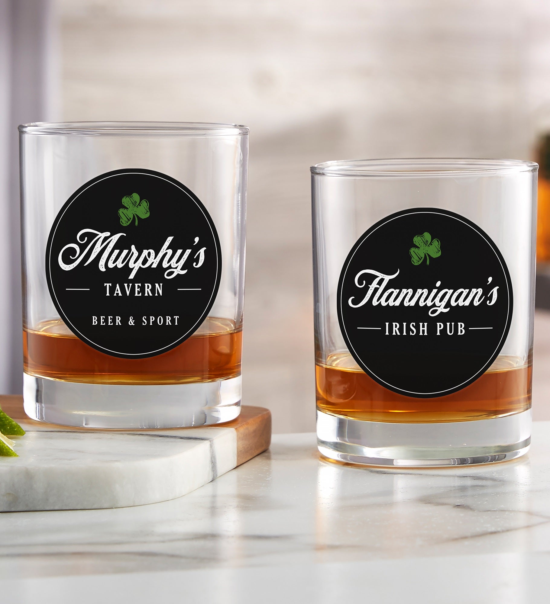 Irish Home Personalized Whiskey Glass