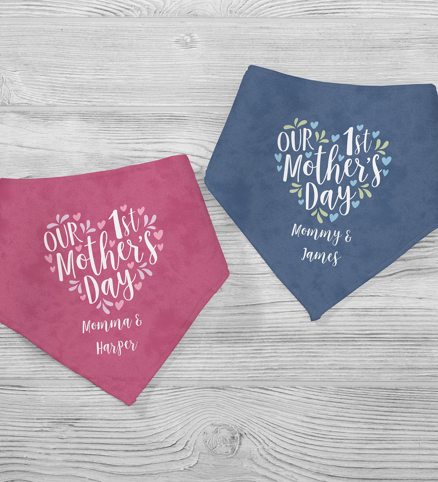 Our First Mother's Day Personalized Baby Bib