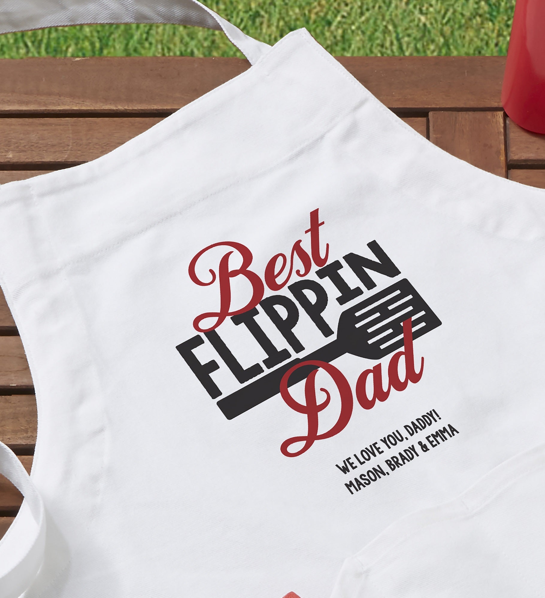 Best Flippin Dad Personalized Apron & Potholder