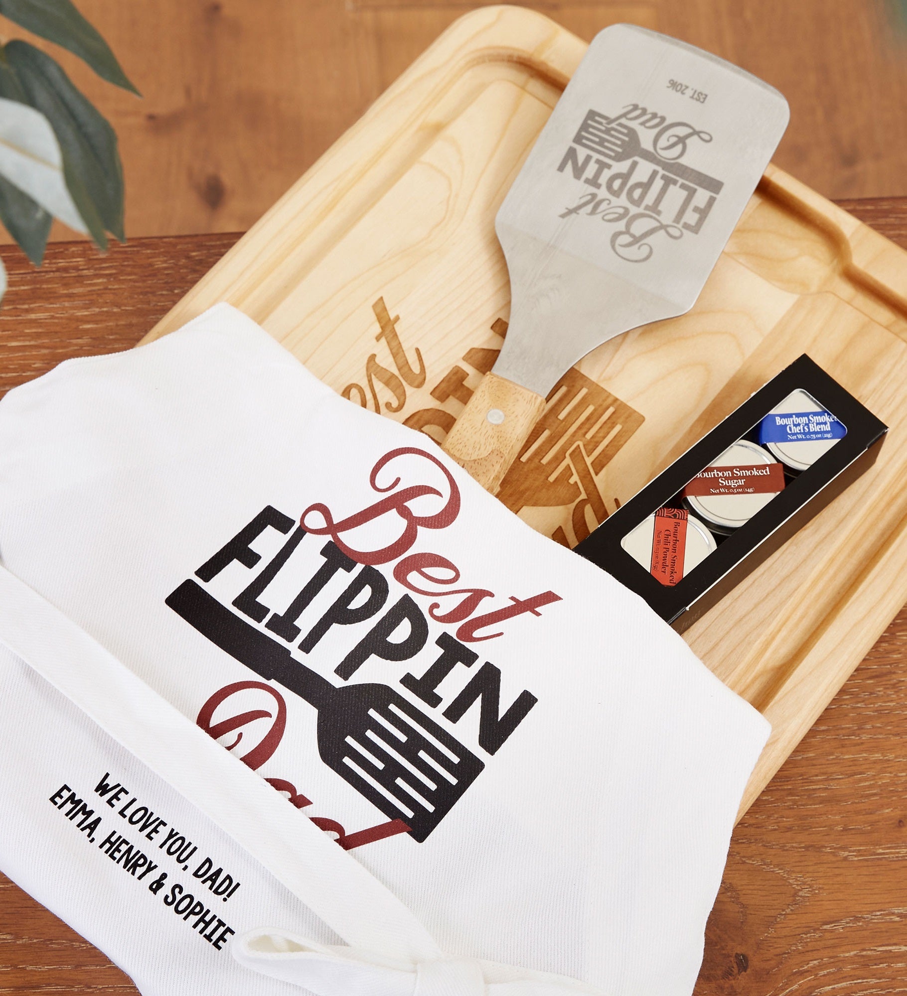 Best Flippin Dad Personalized Apron & Potholder