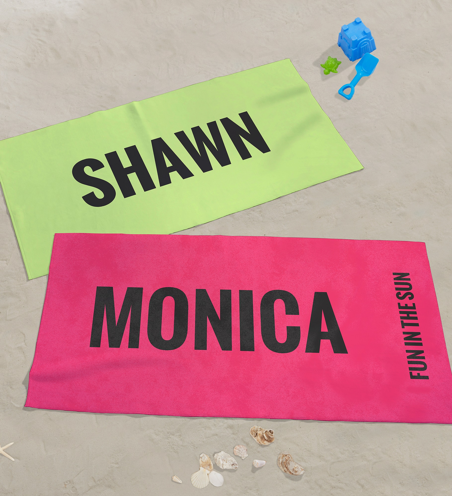 Neon Personalized Beach Towel