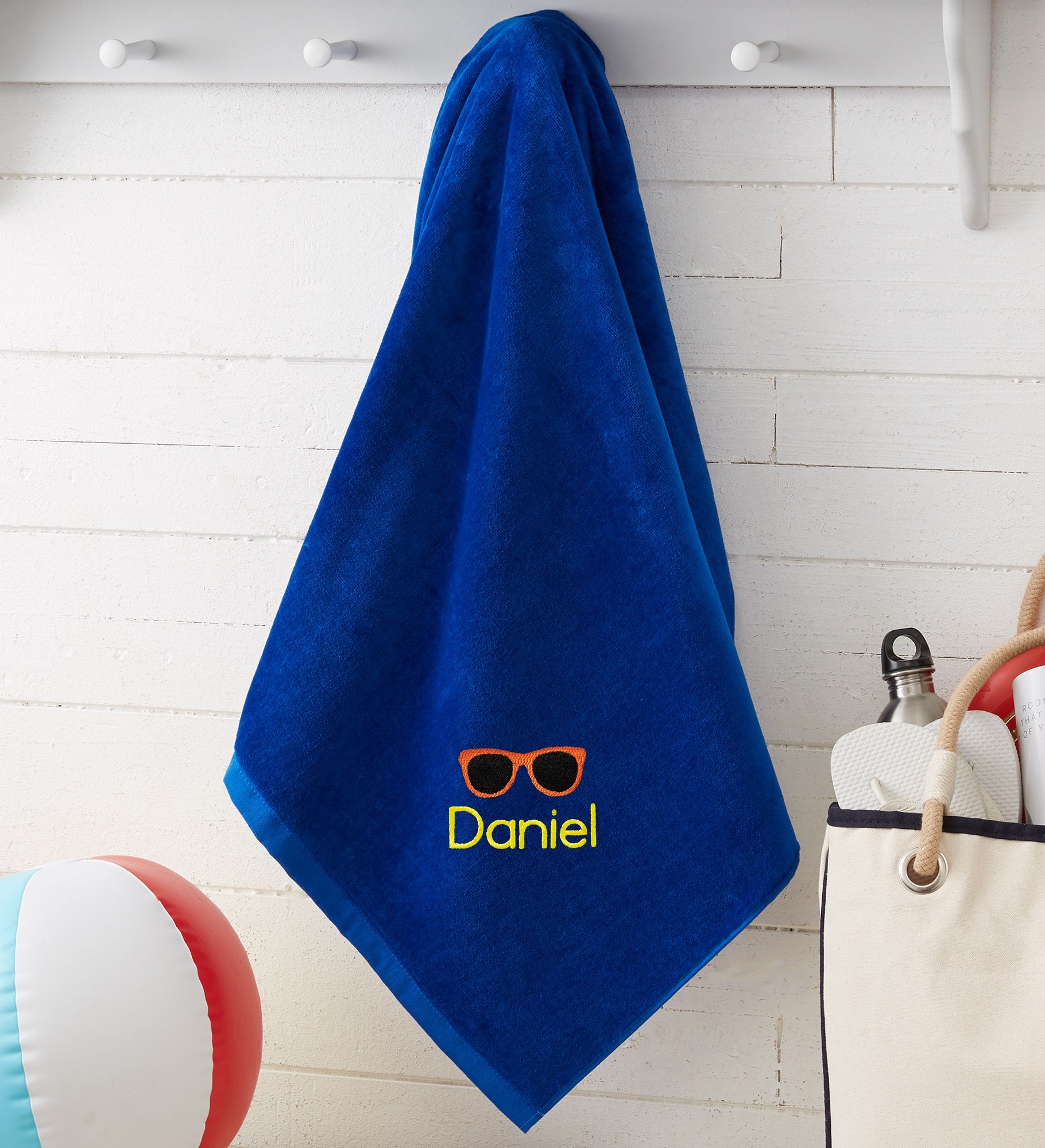 Beach Fun Embroidered Beach Towels