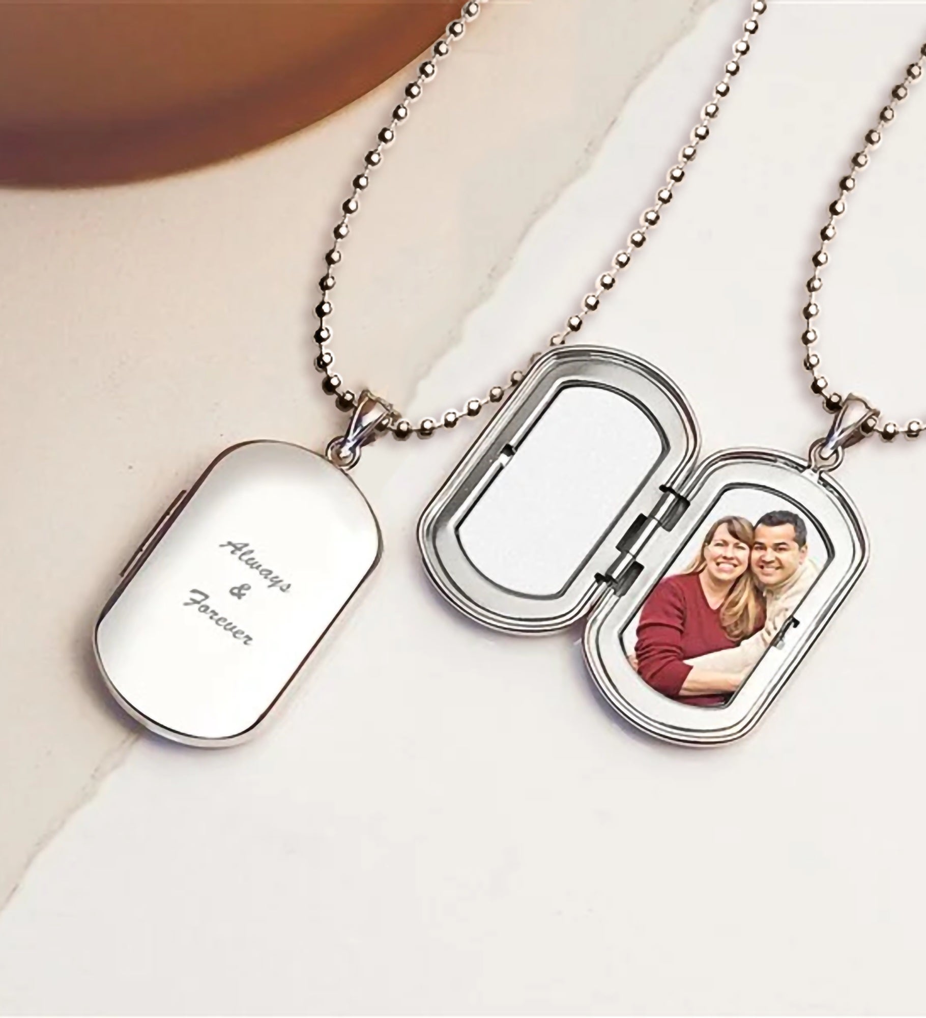 Engraved Photo Dog Tag Locket