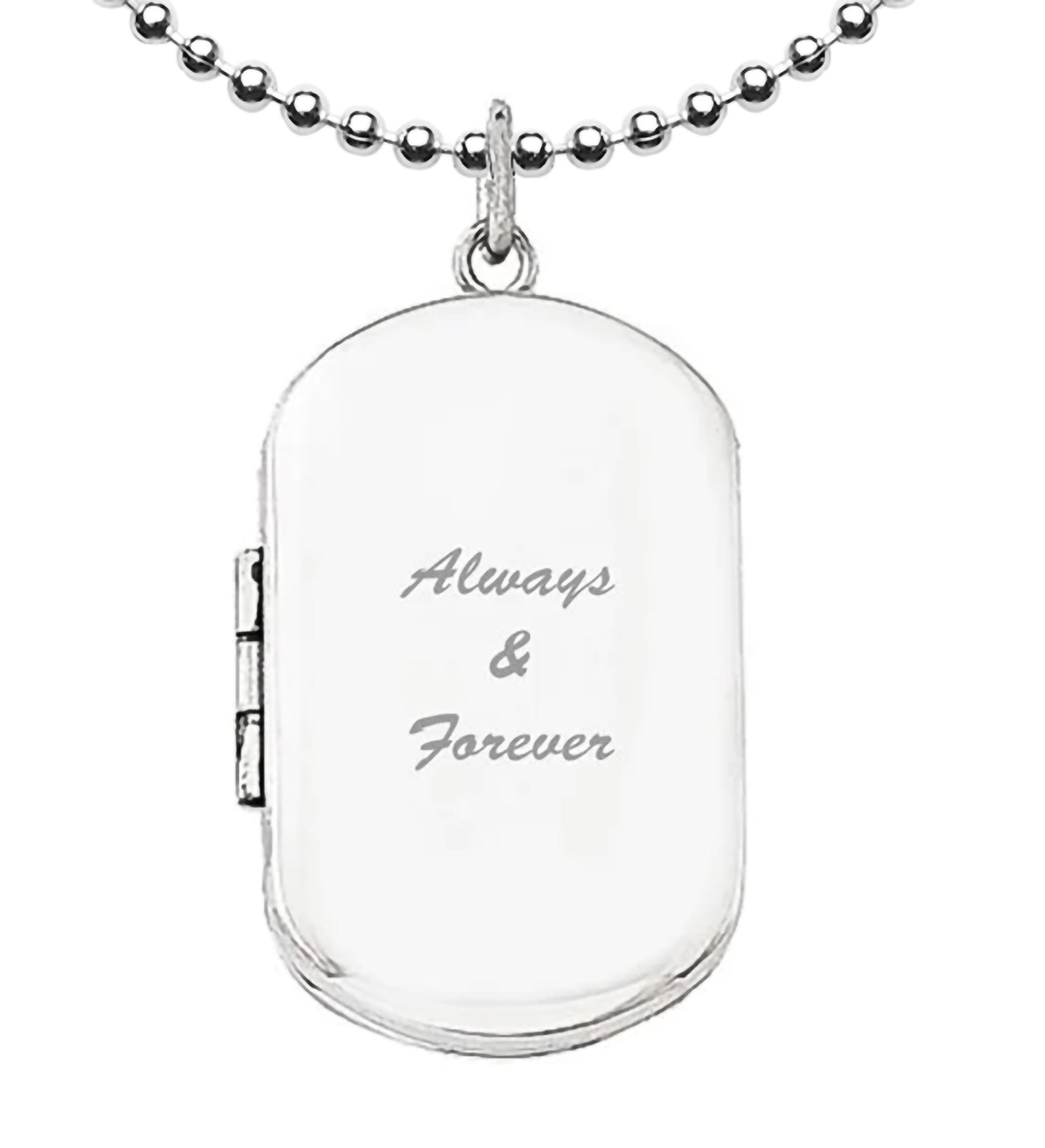 Engraved Photo Dog Tag Locket