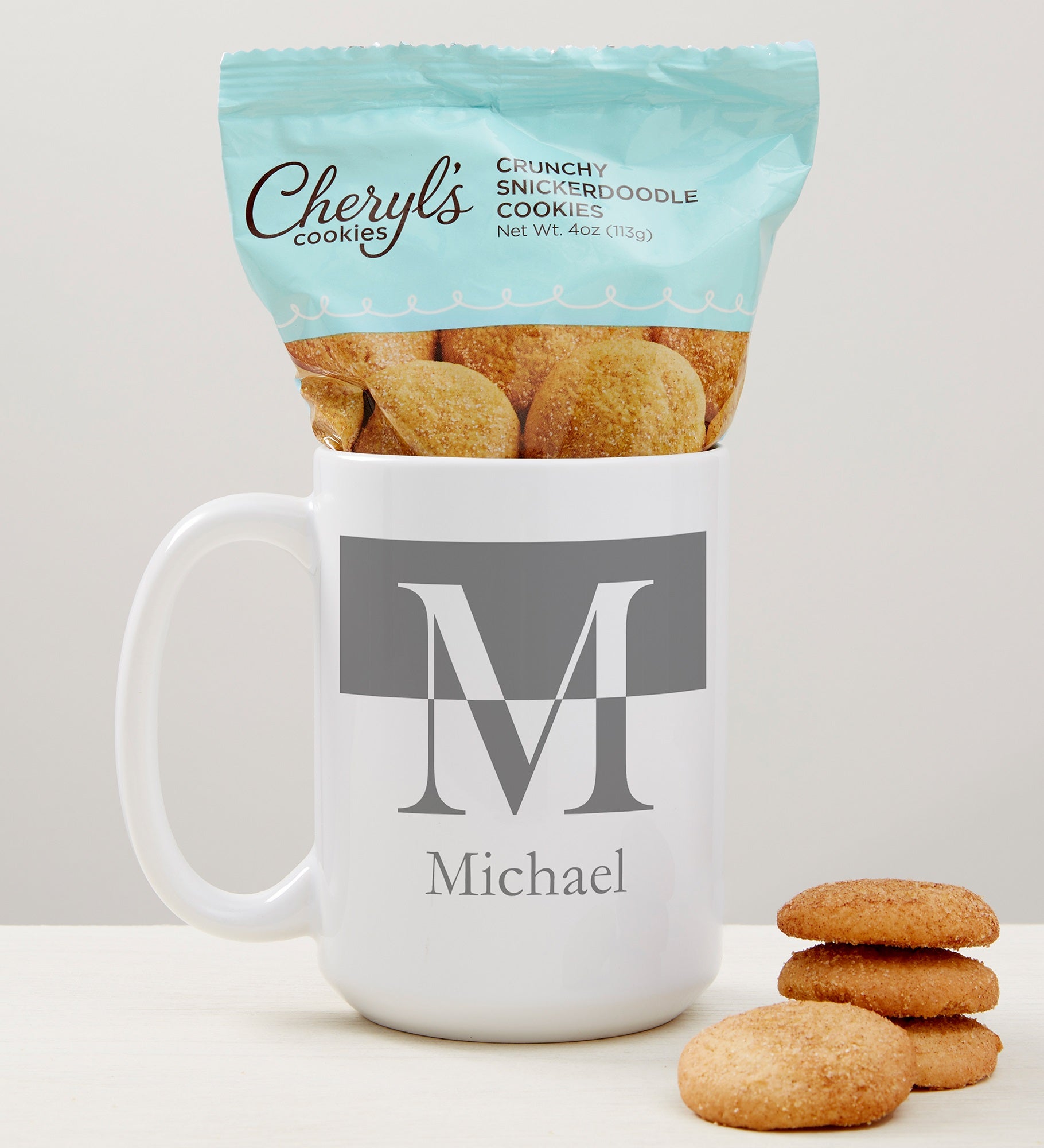 Initials Personalized Coffee Mug with Cheryl&#x27;s Cookies
