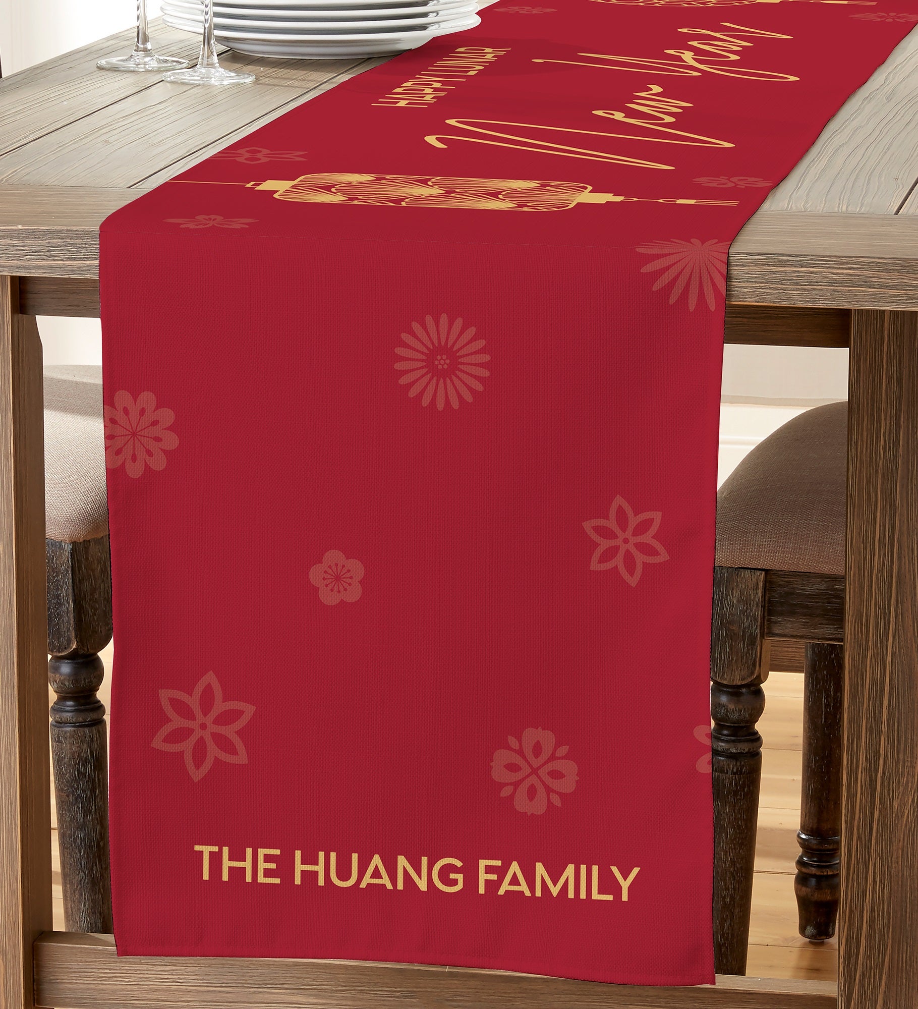 Lunar New Year Personalized Table Runner