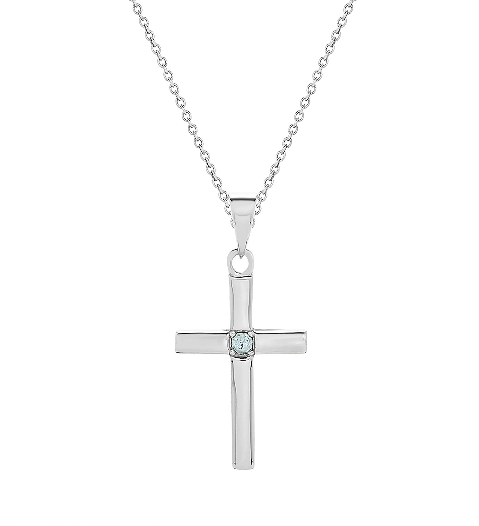 Cross Birthstone Custom Pendant