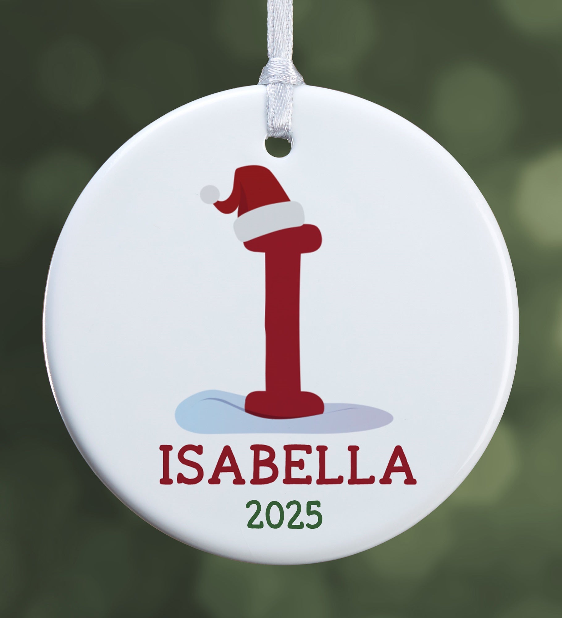 Initially Santa Personalized Ornament