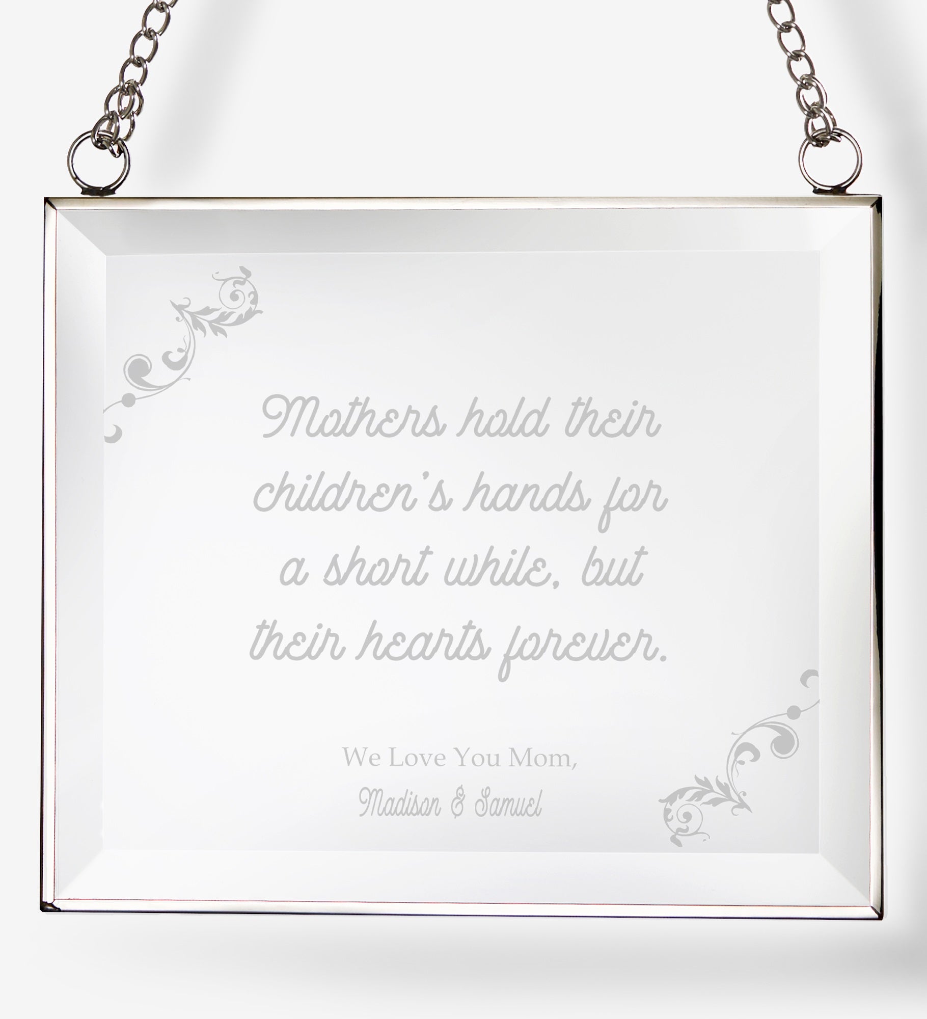 Dear Mom Personalized Glass Suncatcher