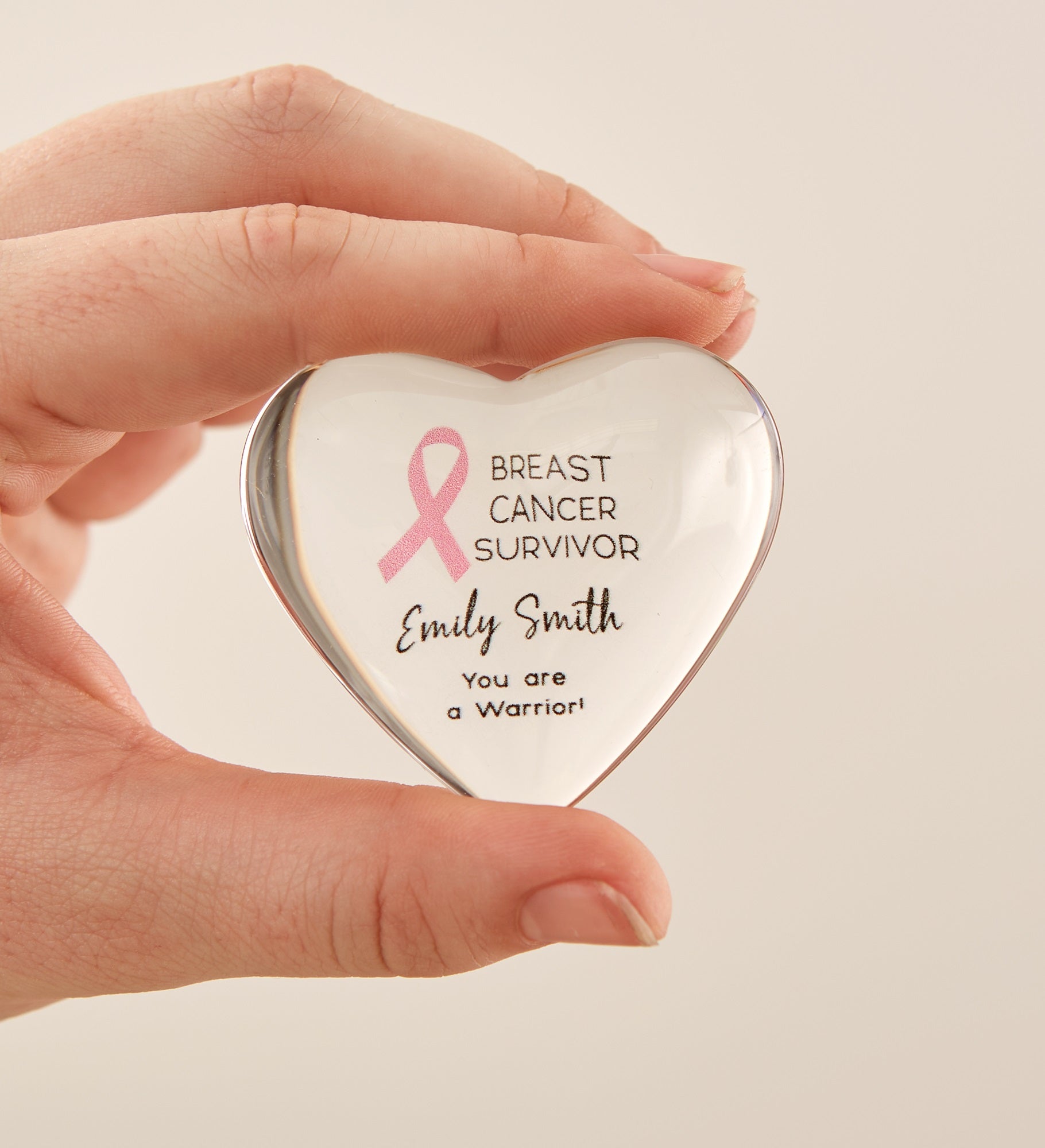 Choose Your Awareness Ribbon Personalized Mini Heart Keepsake 