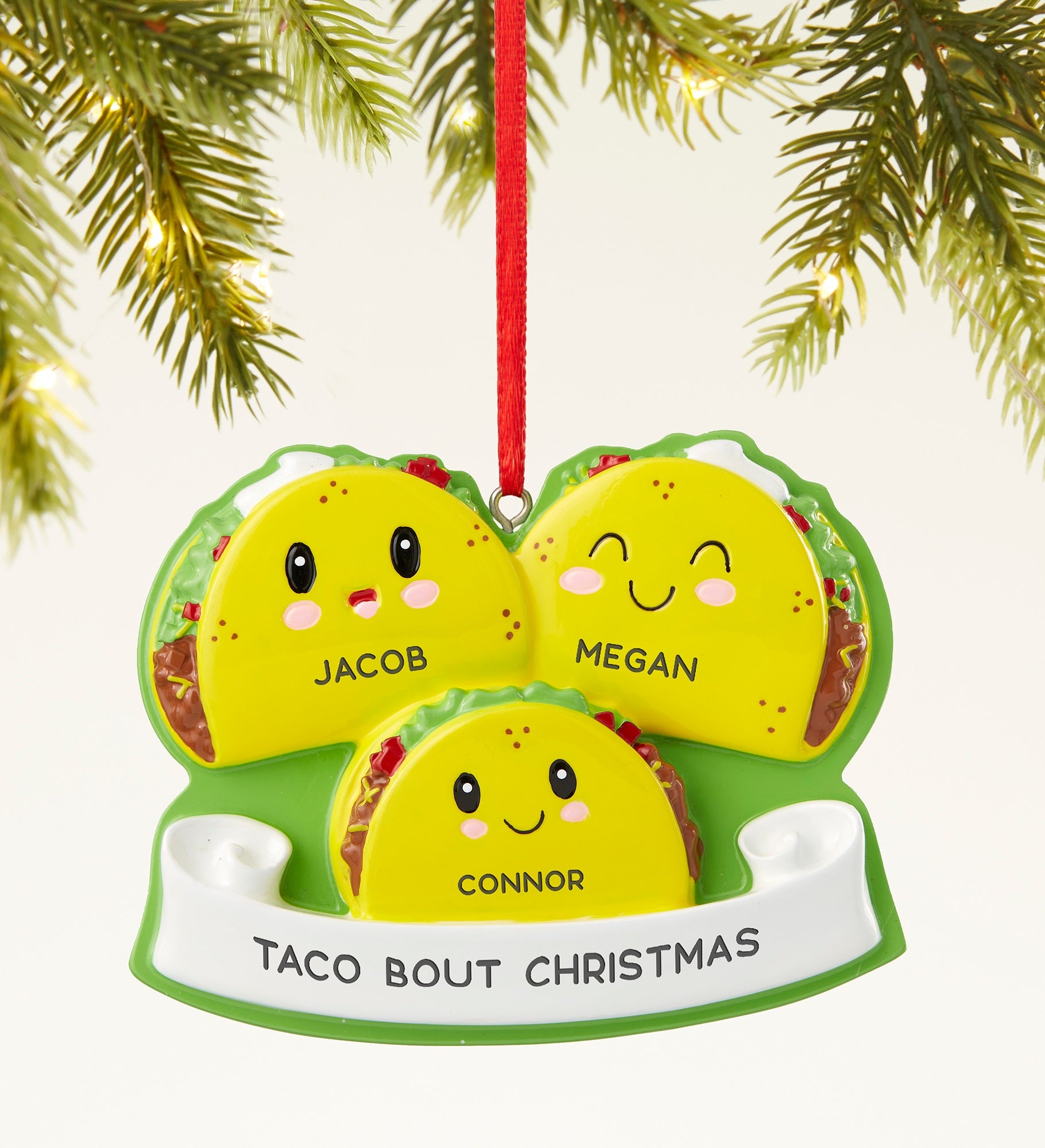 Taco Family Personalized Ornament