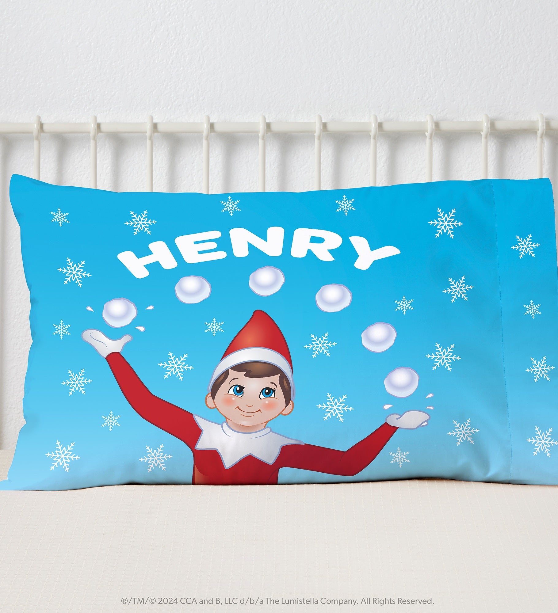 The Elf on the Shelf® Snowball Personalized Pillowcase