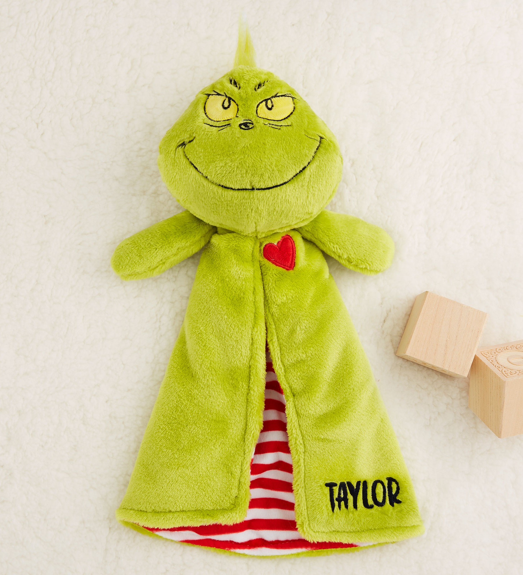 The Grinch Embroidered Blankie