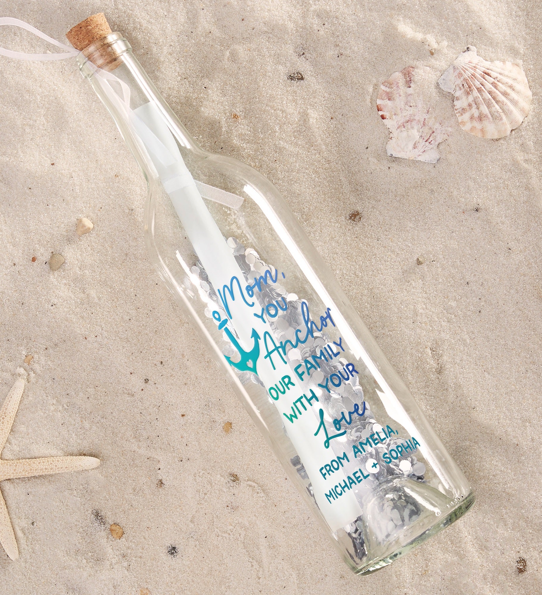 Our Family Anchor Personalized Letter In A Bottle