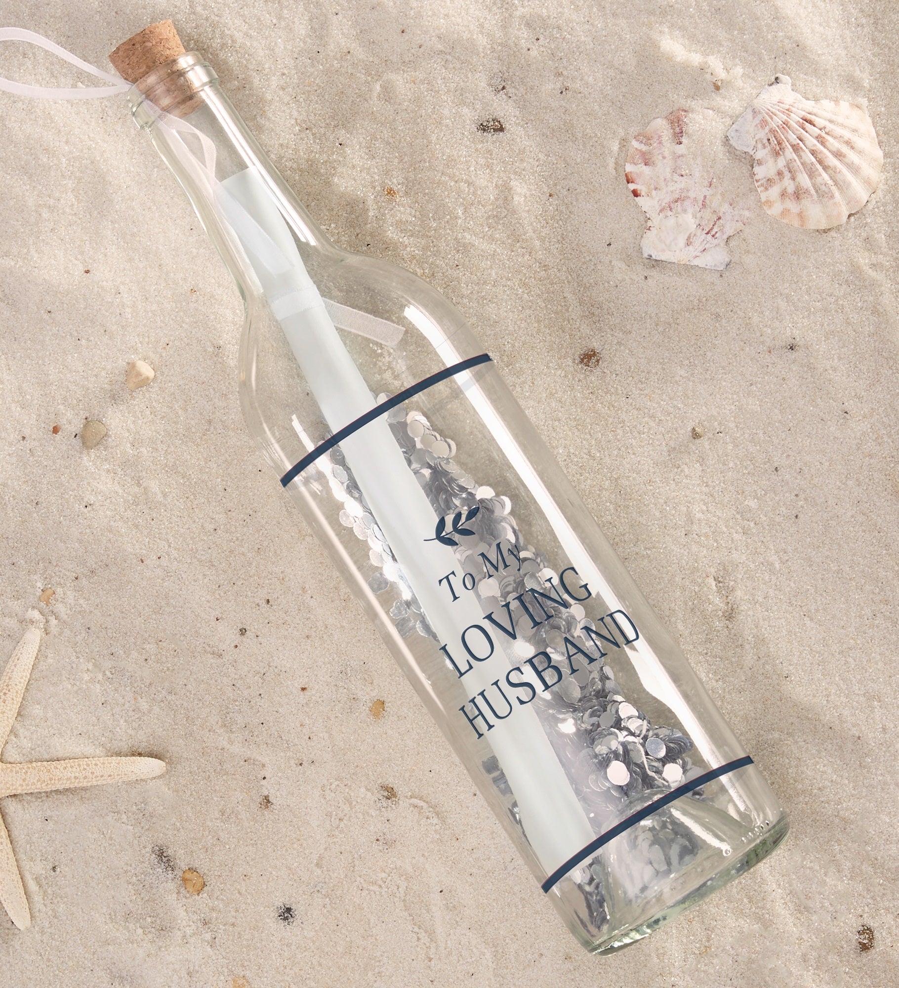 To My Husband Personalized Letter In A Bottle