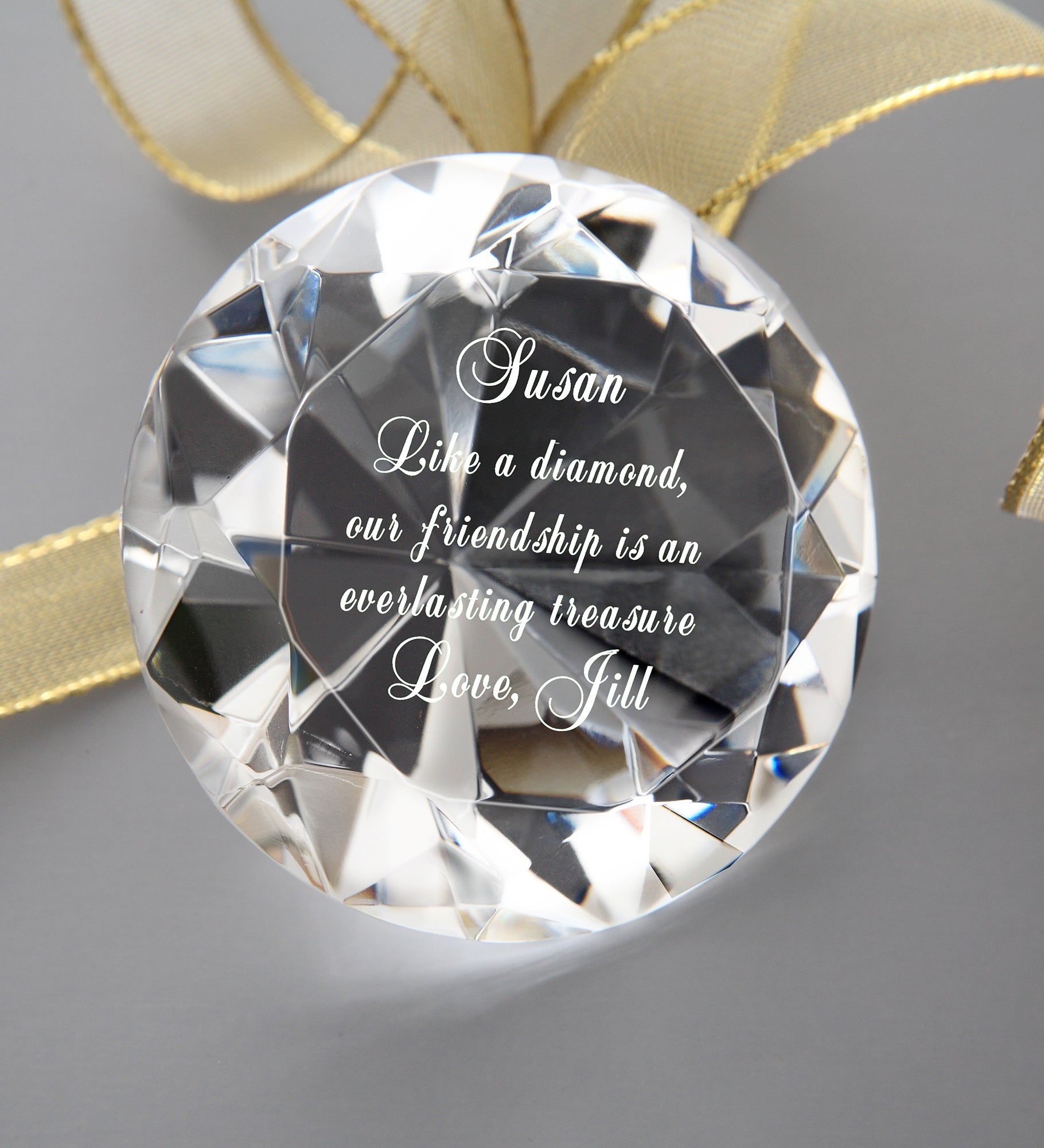 Everlasting Treasure Engraved Diamond Keepsake