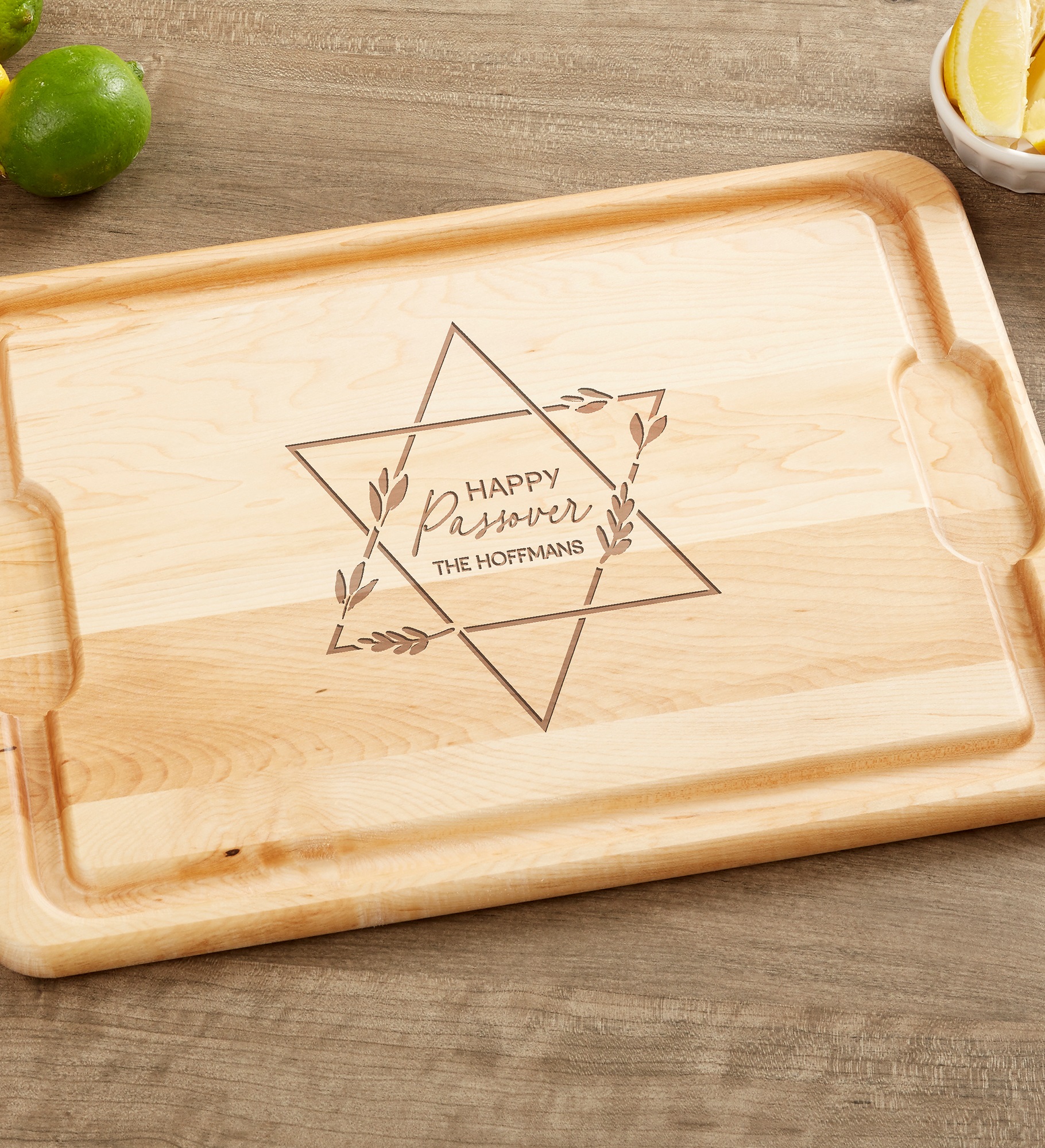 Passover Personalized Hardwood Cutting Boards