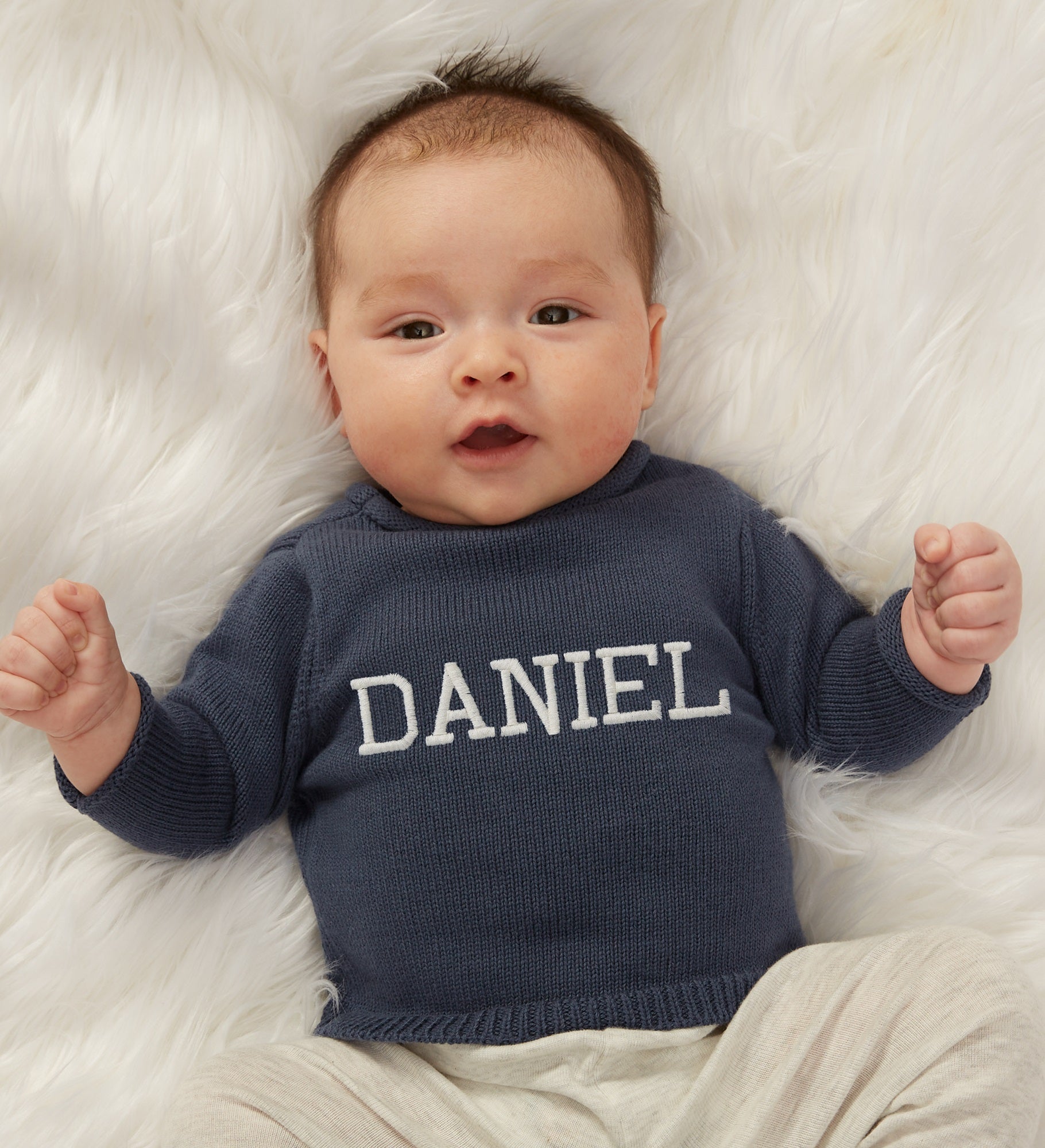Classic Comfort Embroidered Baby Sweater
