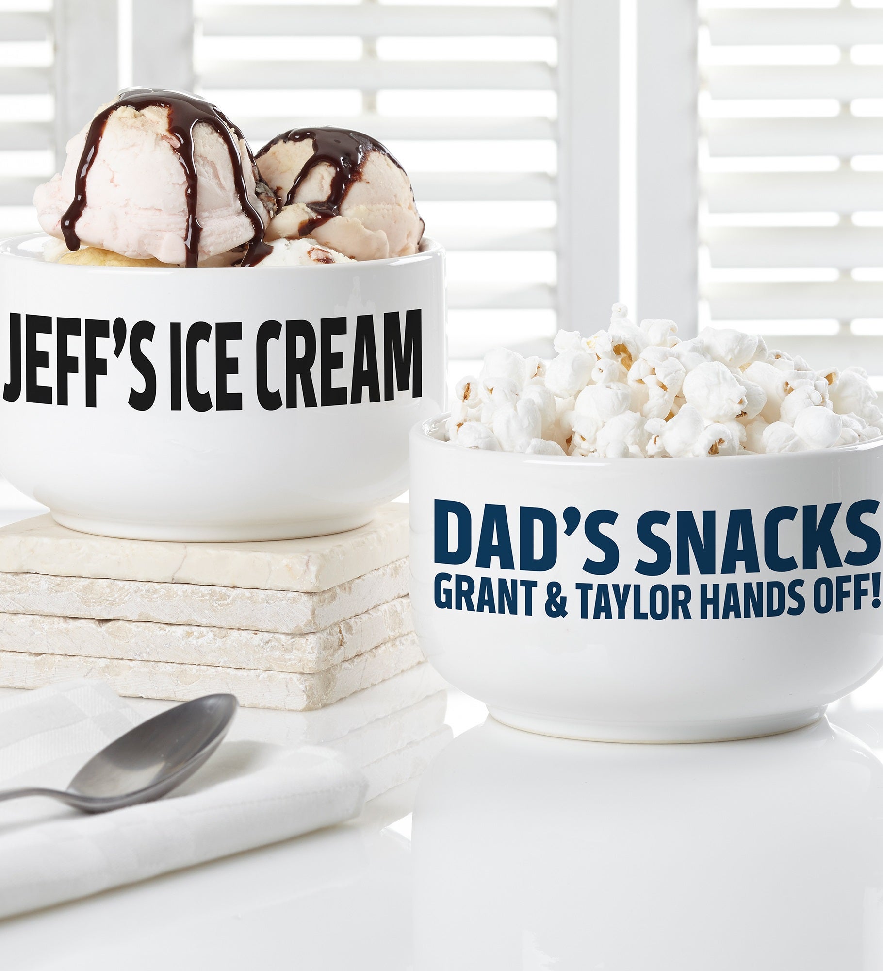 His Snacks Personalized 14 oz. Ceramic Bowl