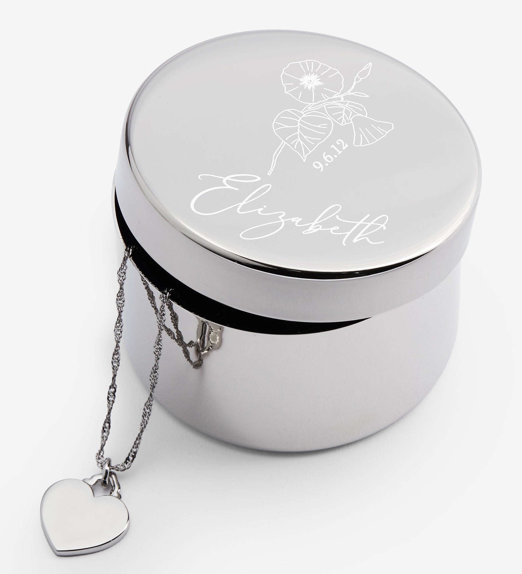 Birth Month Flower Personalized Keepsake Box