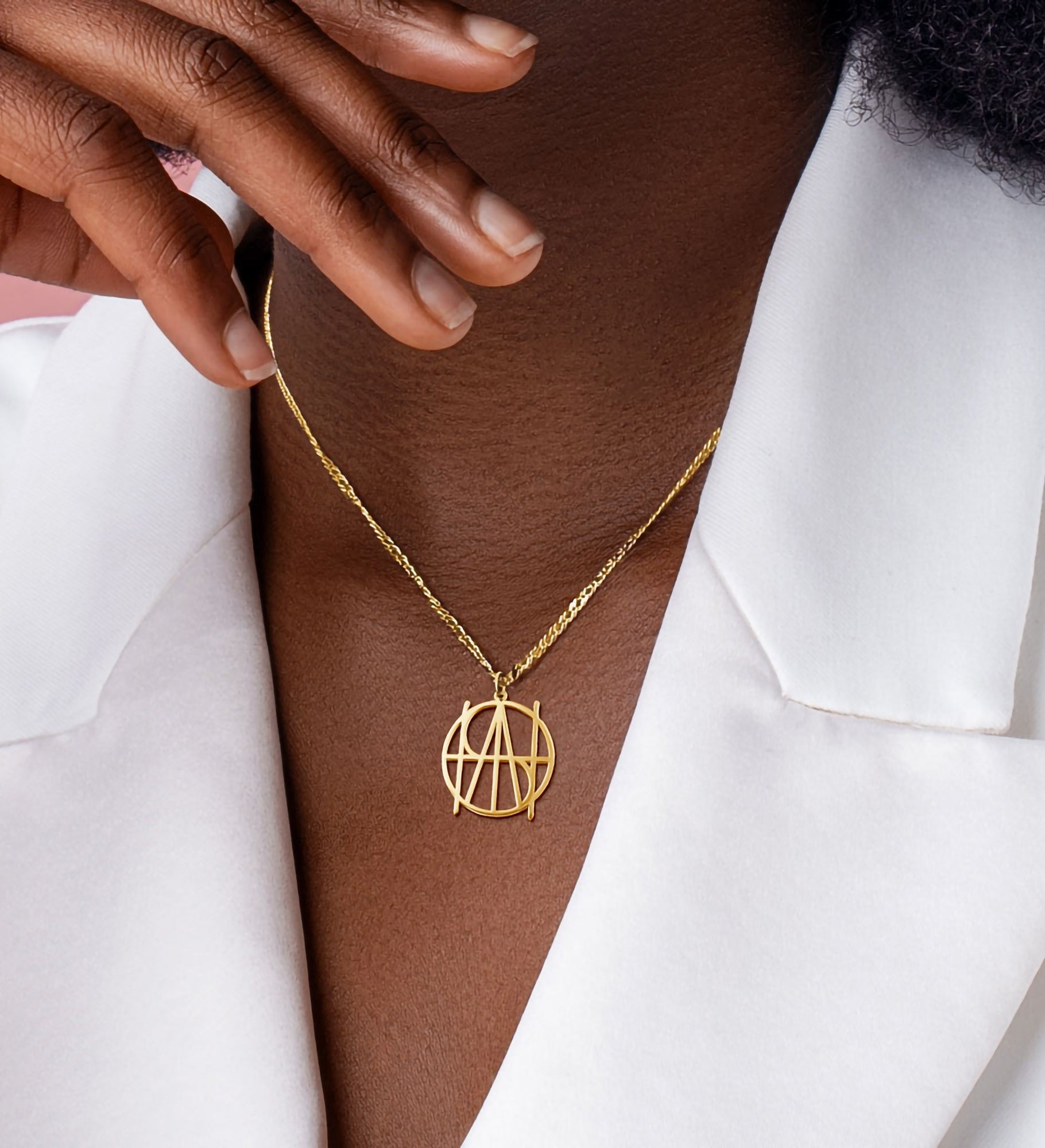 Personalized Geometrical Name Necklace