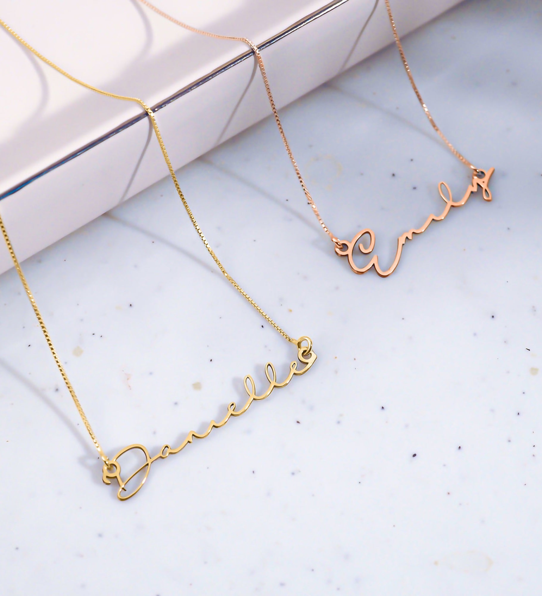 Personalized Minimalist Script Name Necklace