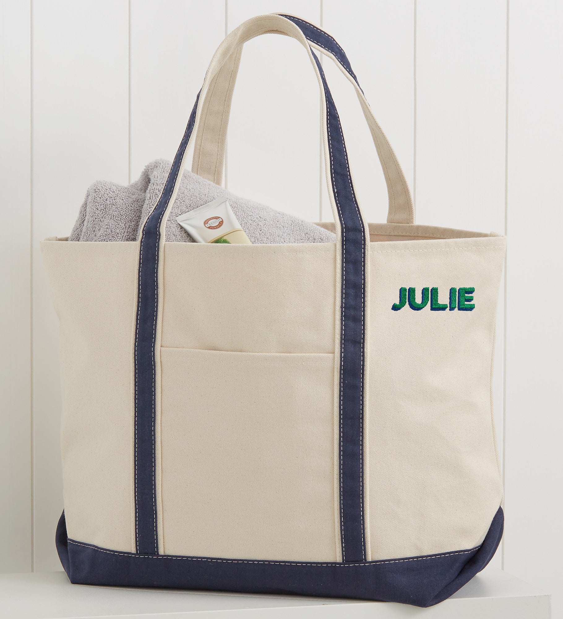 Shadow Name Embroidered Weekender Tote 