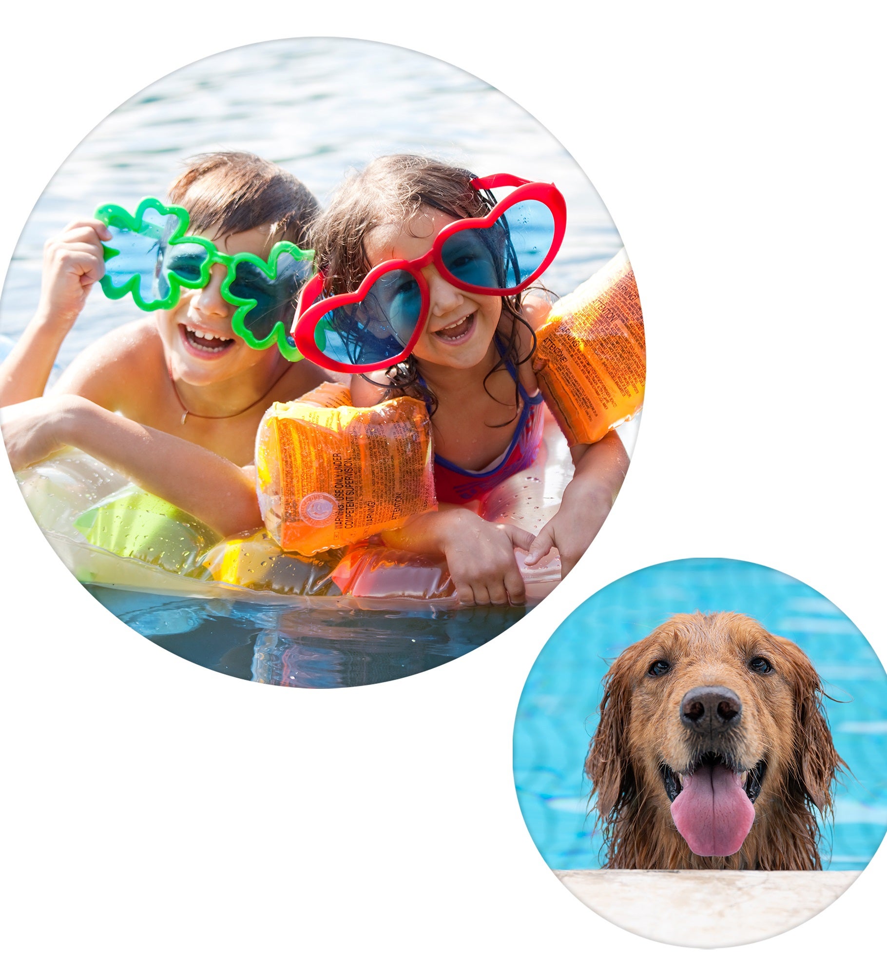 Personalized Photo Vinyl Round Pool Mat