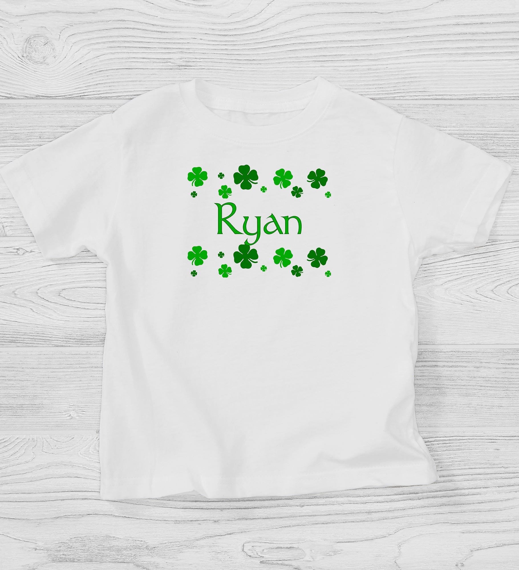 Lucky Clover Personalized St. Patrick's Day Kids Shirts