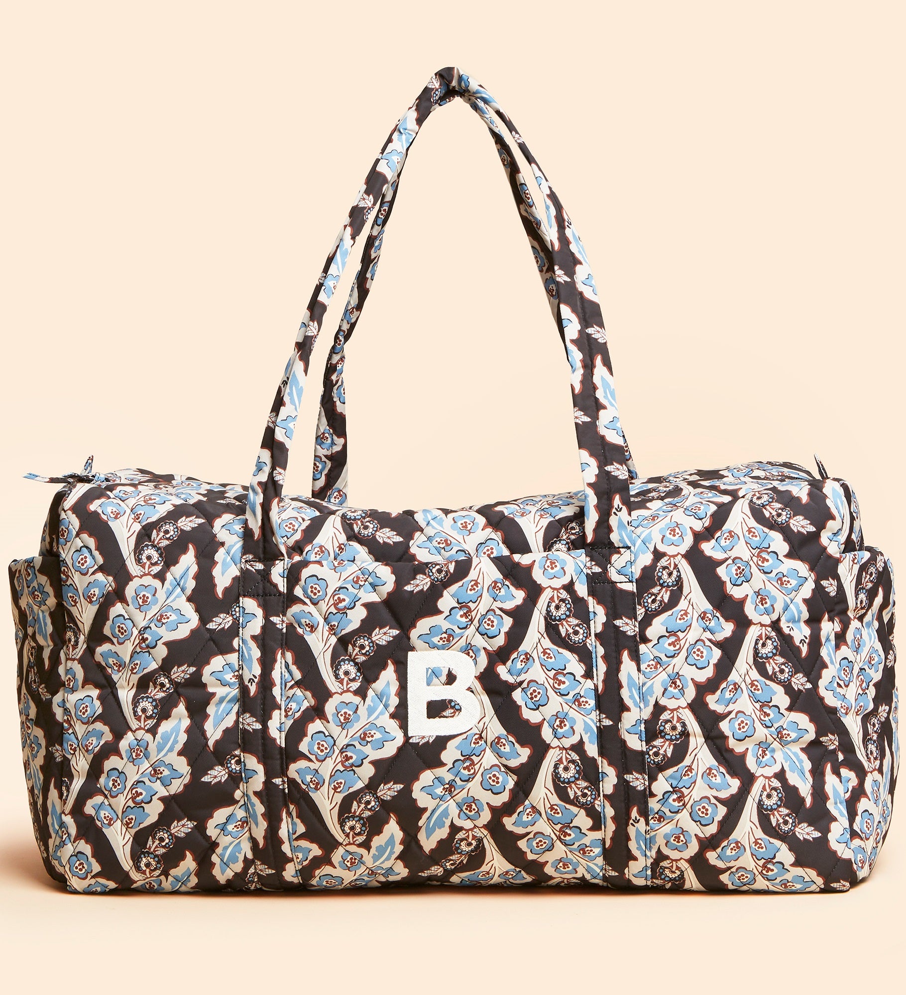 Vera Bradley Embroidered Original Duffel- Calyx+Quill Black