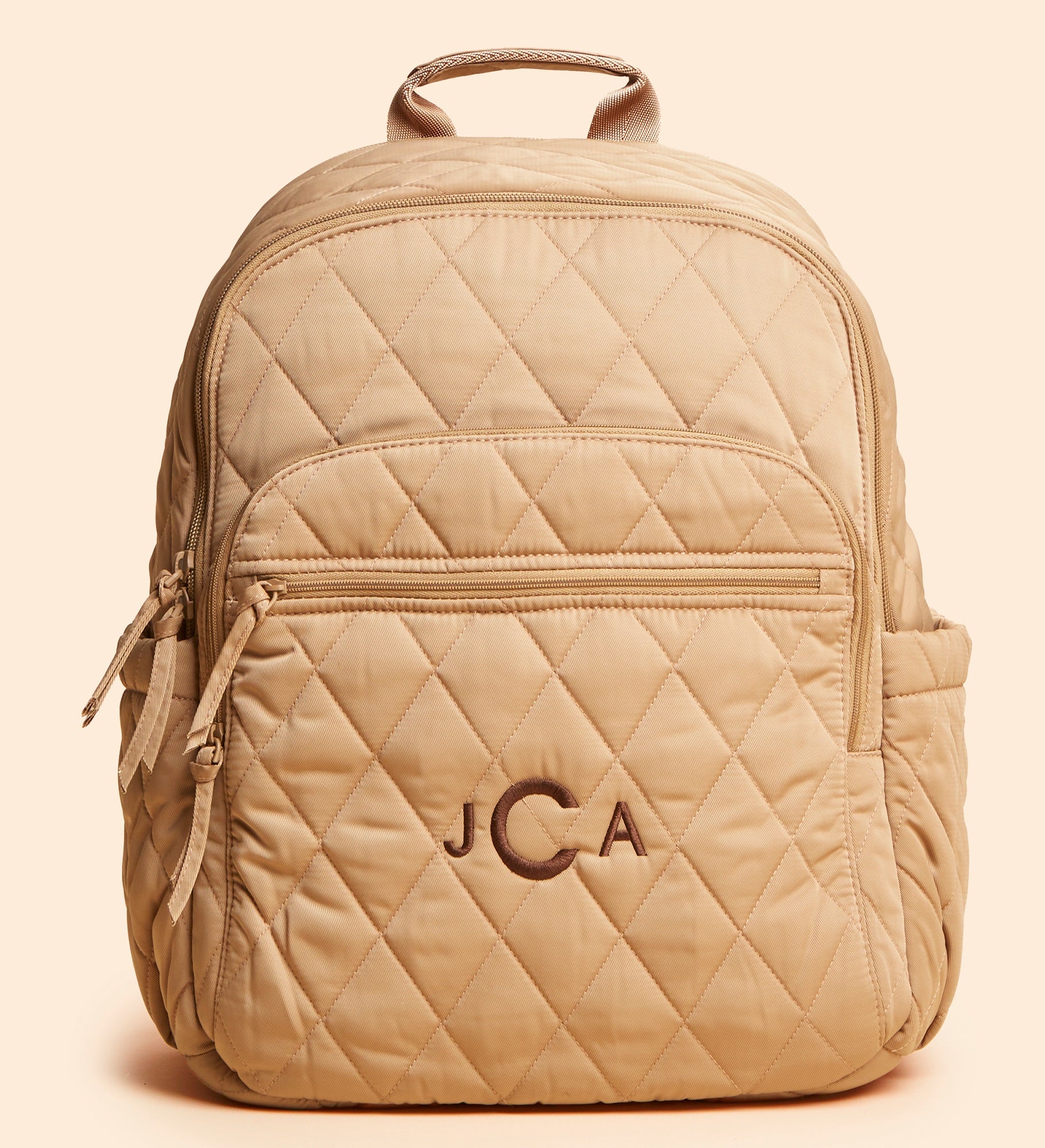 Vera Bradley Embroidered Bancroft Backpack-Tiger's Eye