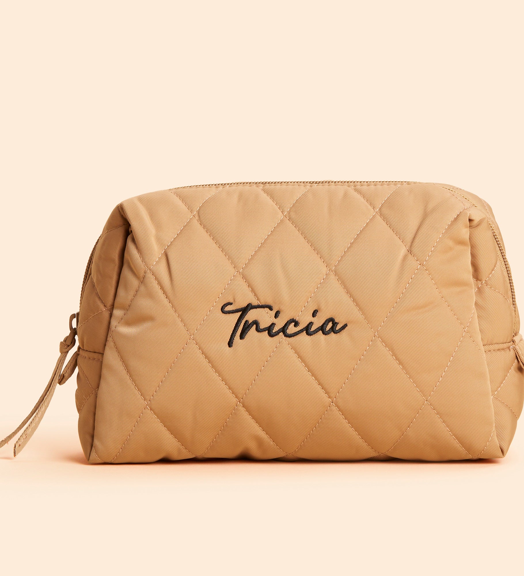 Vera Bradley Embroidered Cosmetic Bag-Tiger's Eye